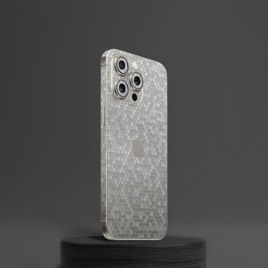 Honeycomb Silver Mobile Skin