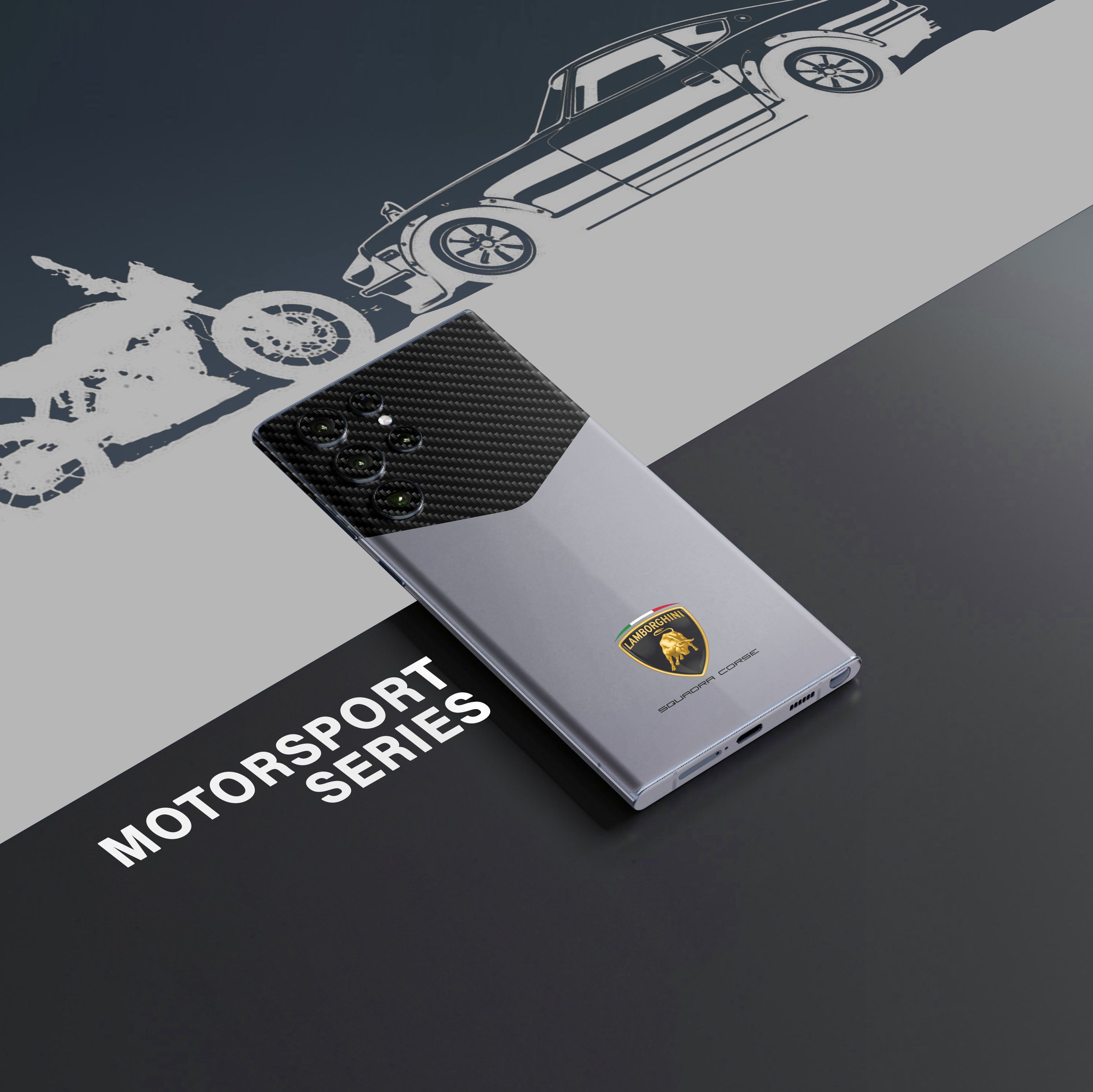 Lamborghini Grey Mobile Skin