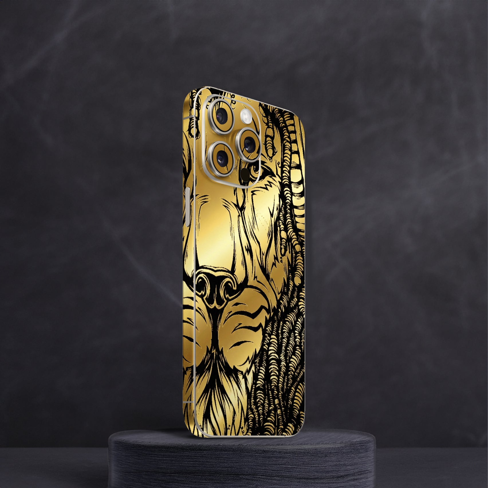 Lion V2 Gold Mobile Skin