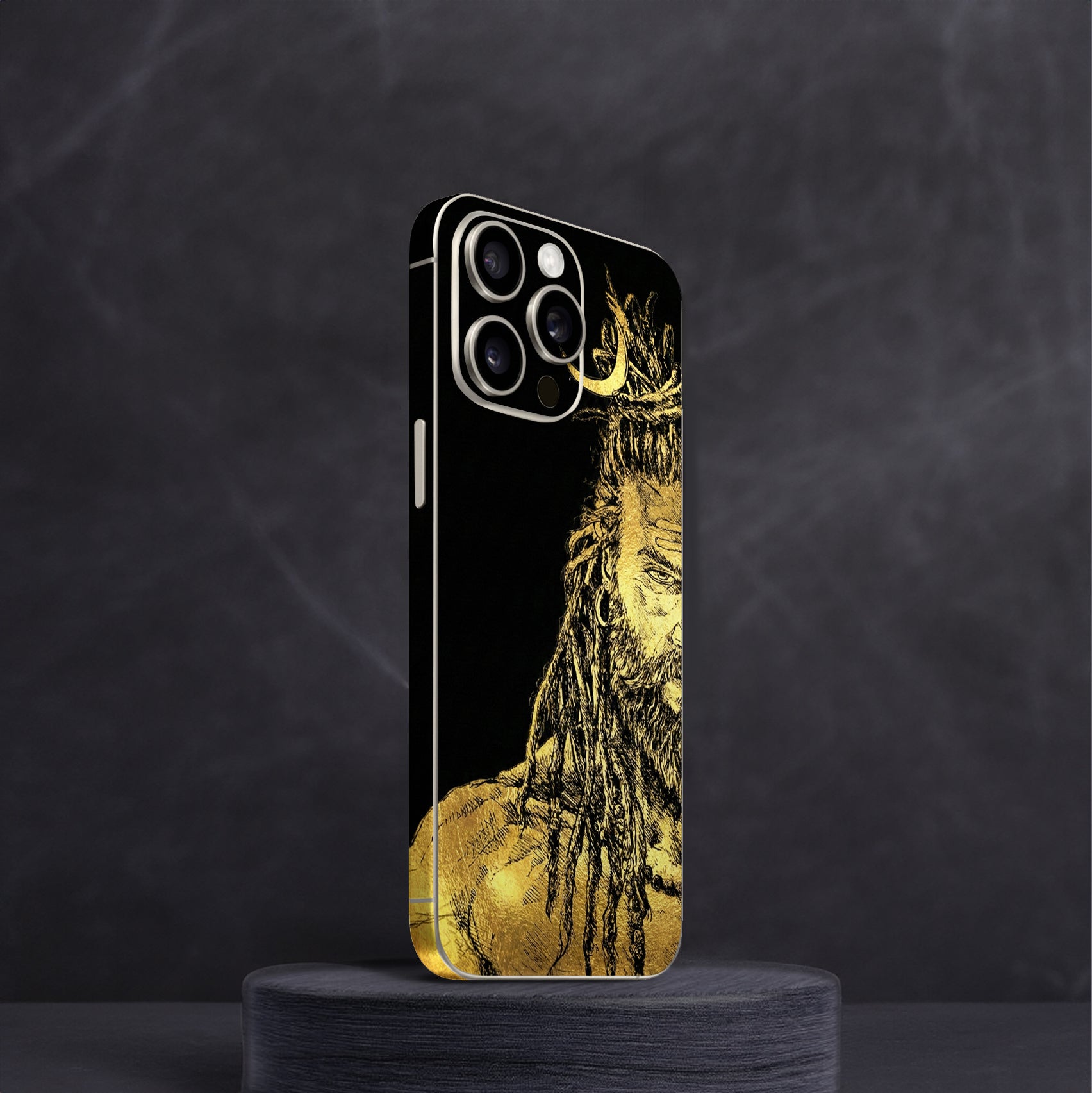 Lord Shiva Art 1 Gold Mobile Skin