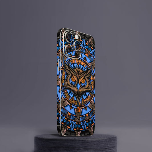 Mighty Owl Blue Mobile Skin