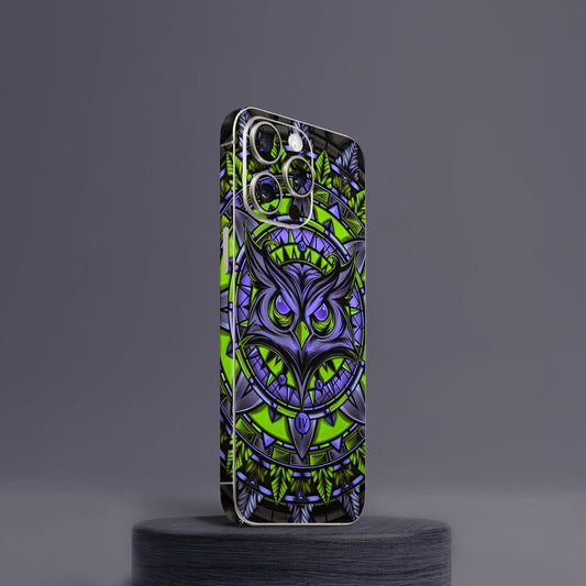 Mighty Owl Green Mobile Skin