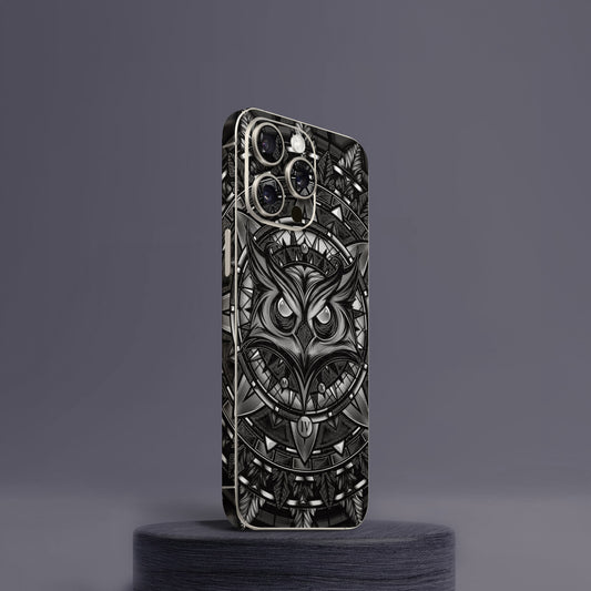 Mighty Owl Grey Mobile Skin