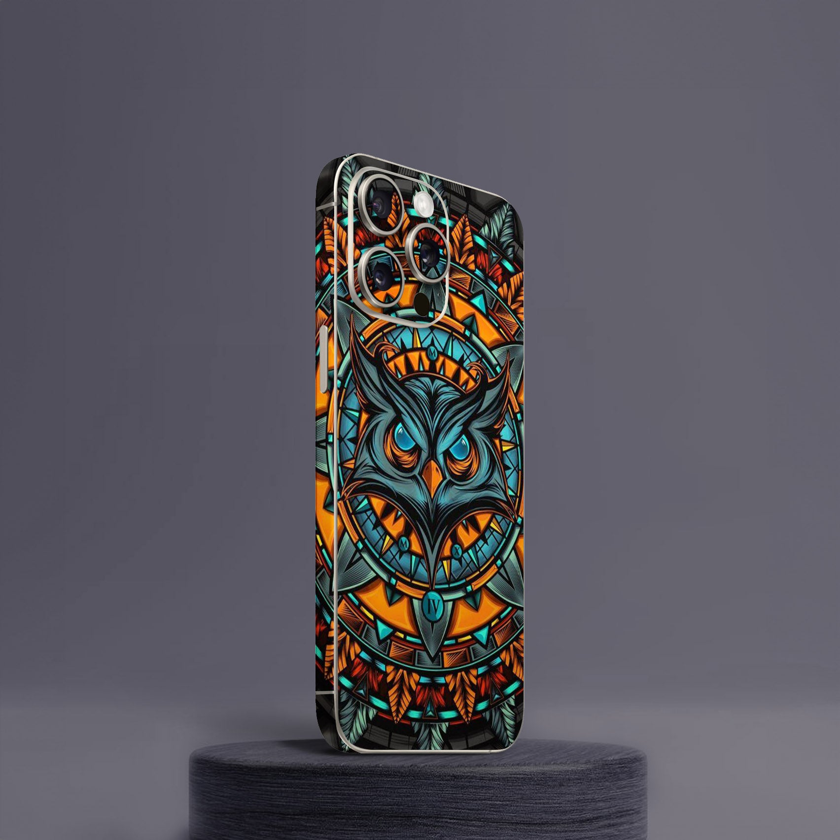 Mighty Owl Orange Mobile Skin