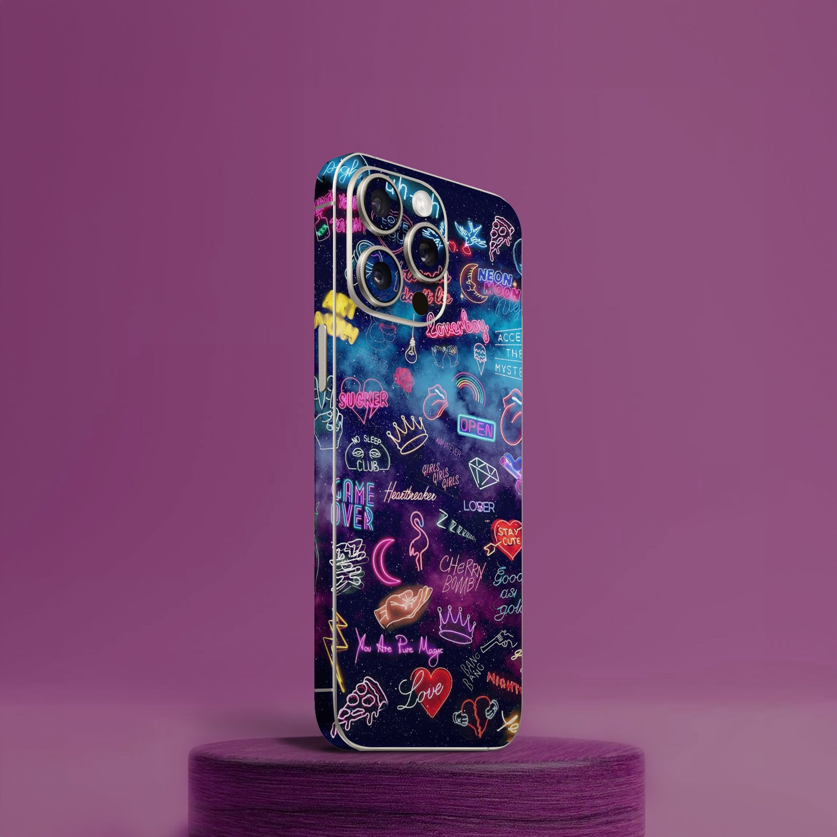 Neon Abstract 1 Mobile Skin