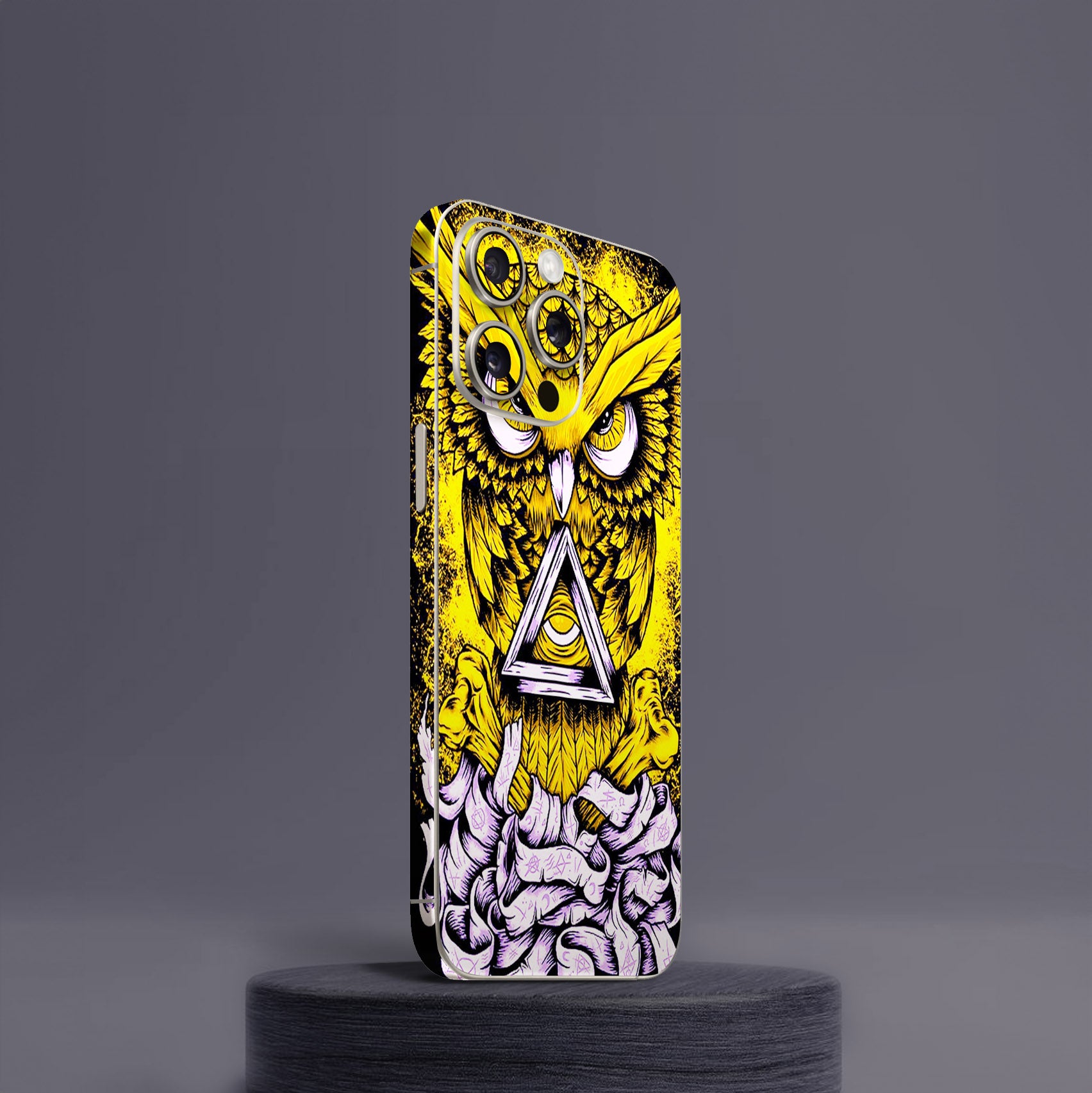 Night Owl Yellow Mobile Skin