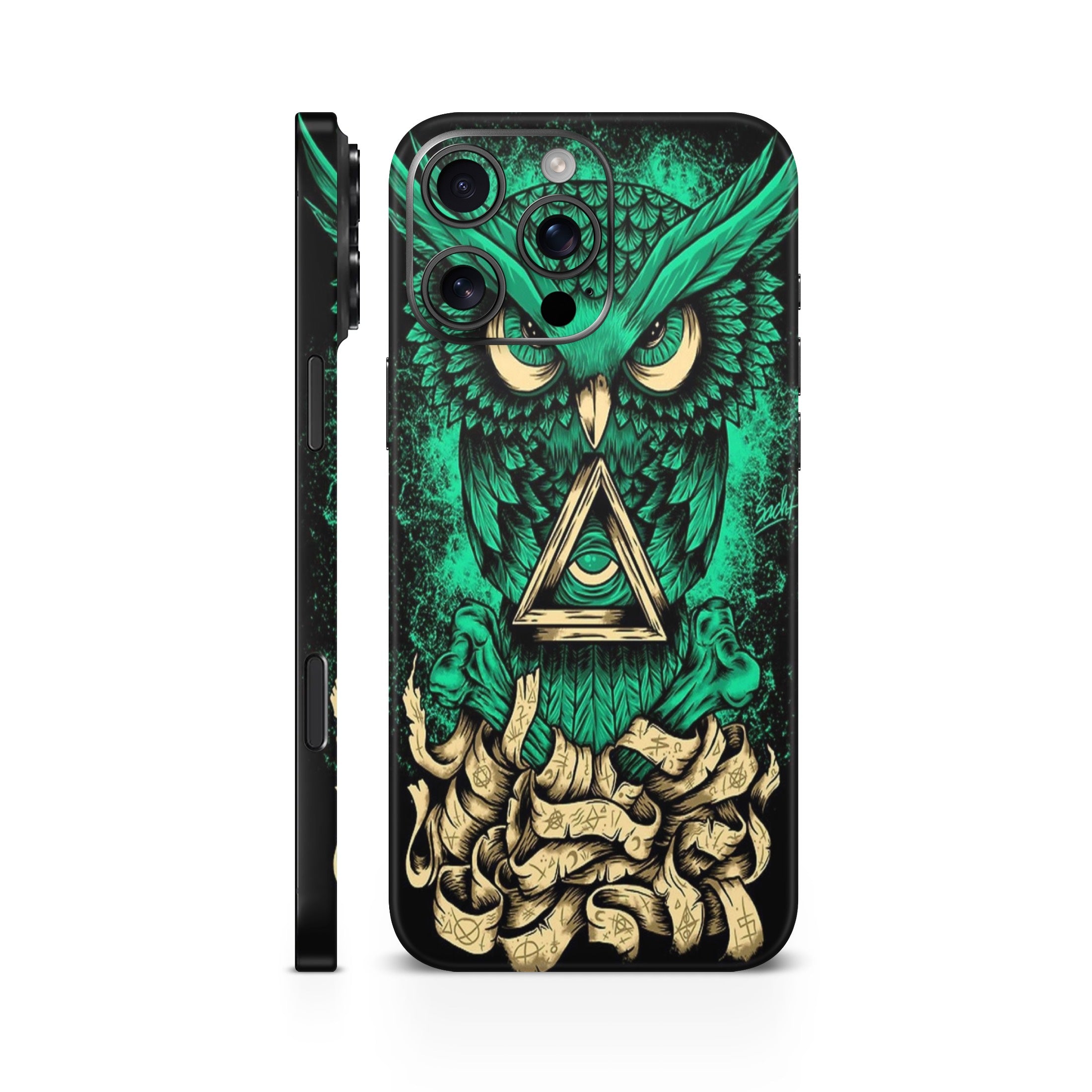 Night Owl Green Mobile Skin