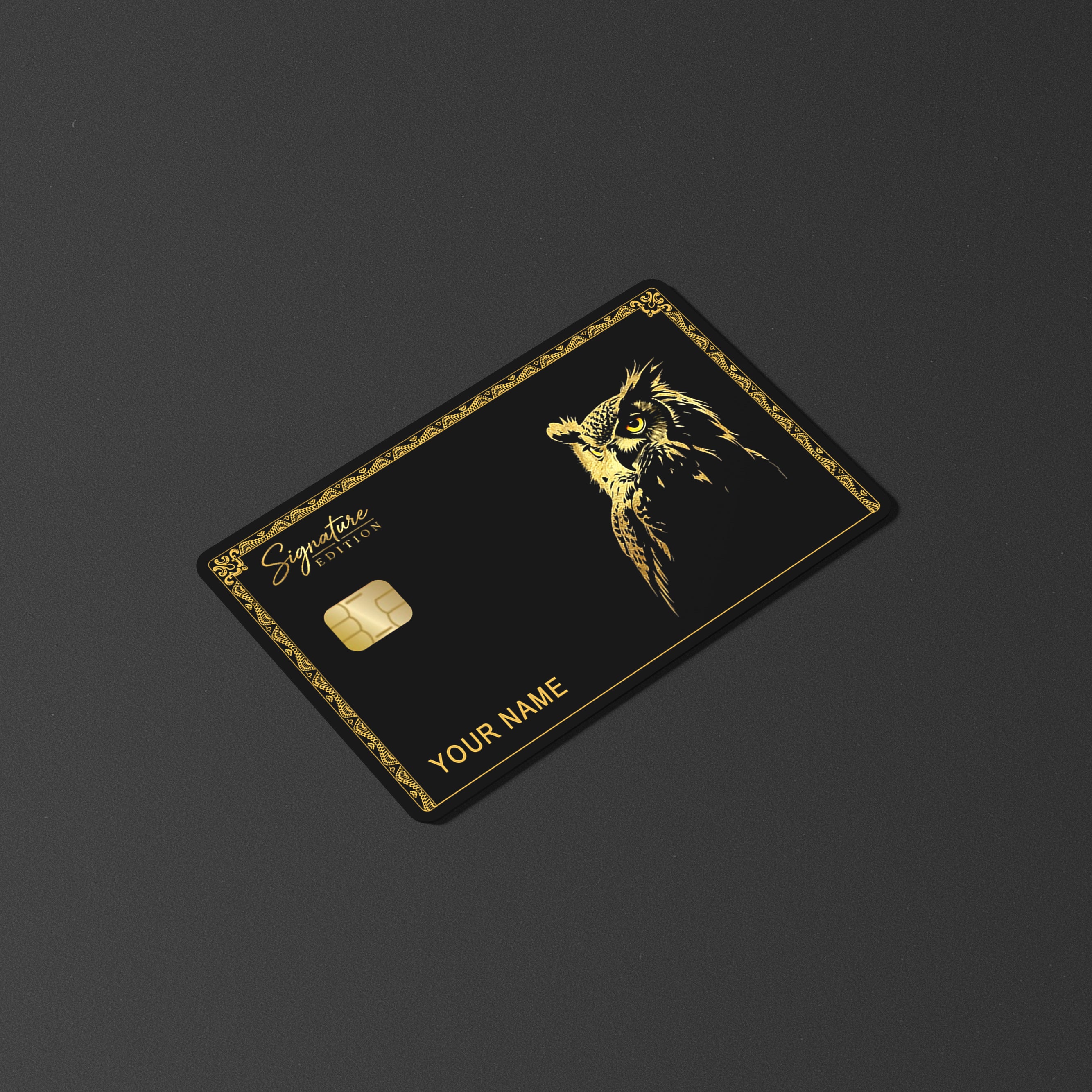 Owl Gold Edition Card Skin