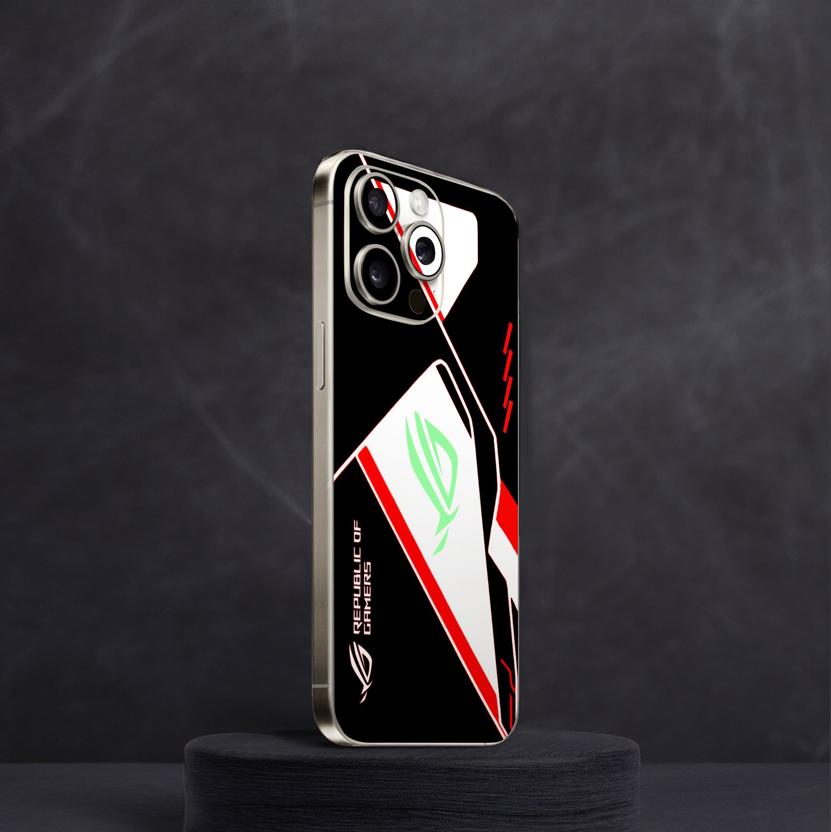 ROG V2 Black Neon Mobile Skin