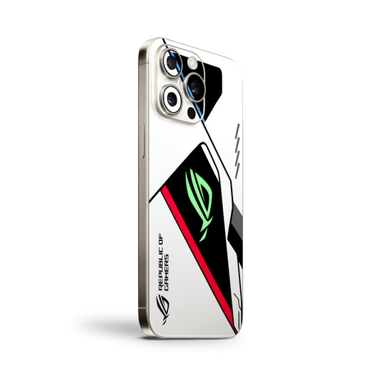 ROG V2 White Neon Mobile Skin