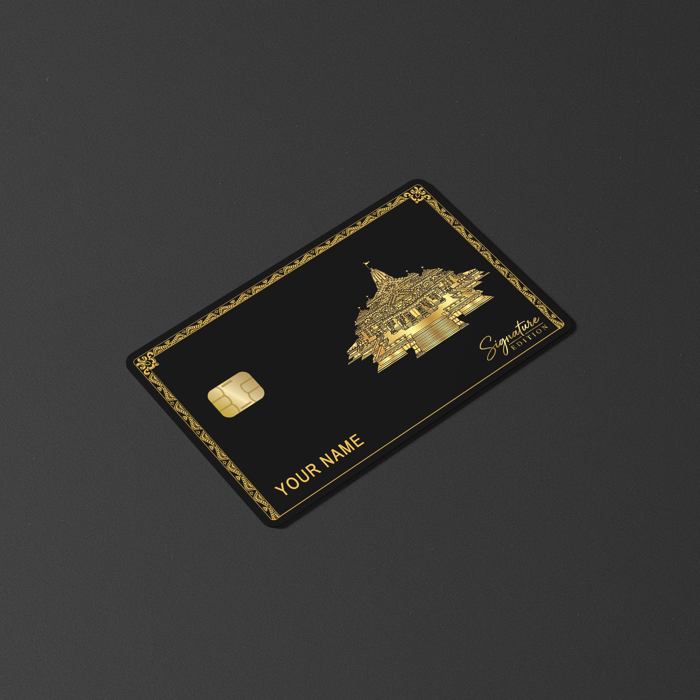 Ram Mandir Gold Edition Card Skin