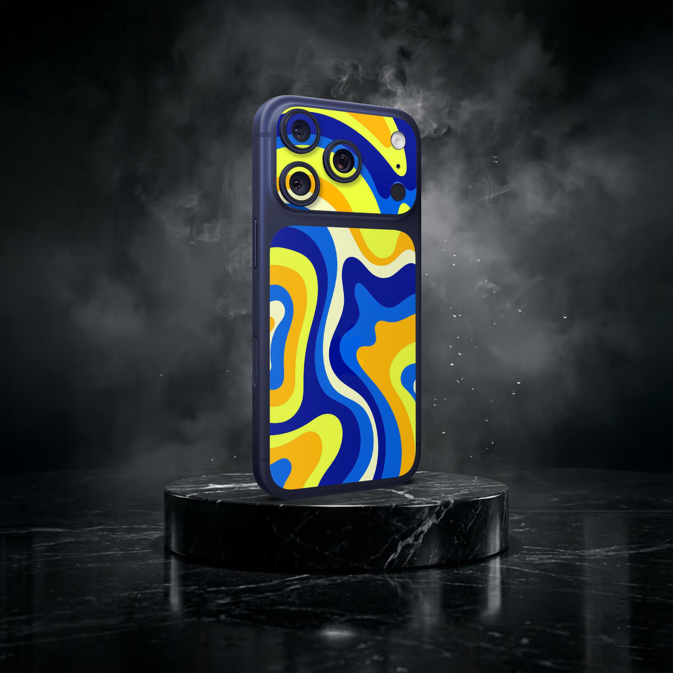 Retro Abstract Camera & Pocket Skin for iPhone 17 Pro / 17 Pro Max