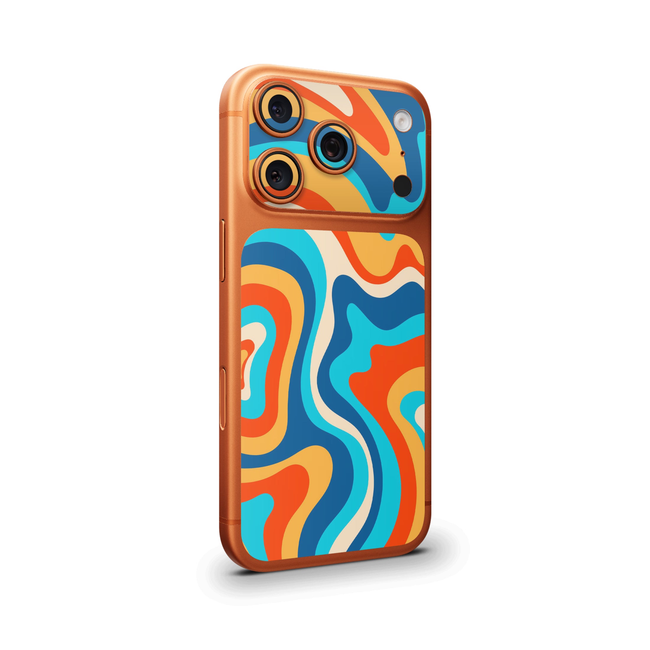Retro Abstract Camera & Pocket Skin for iPhone 17 Pro / 17 Pro Max