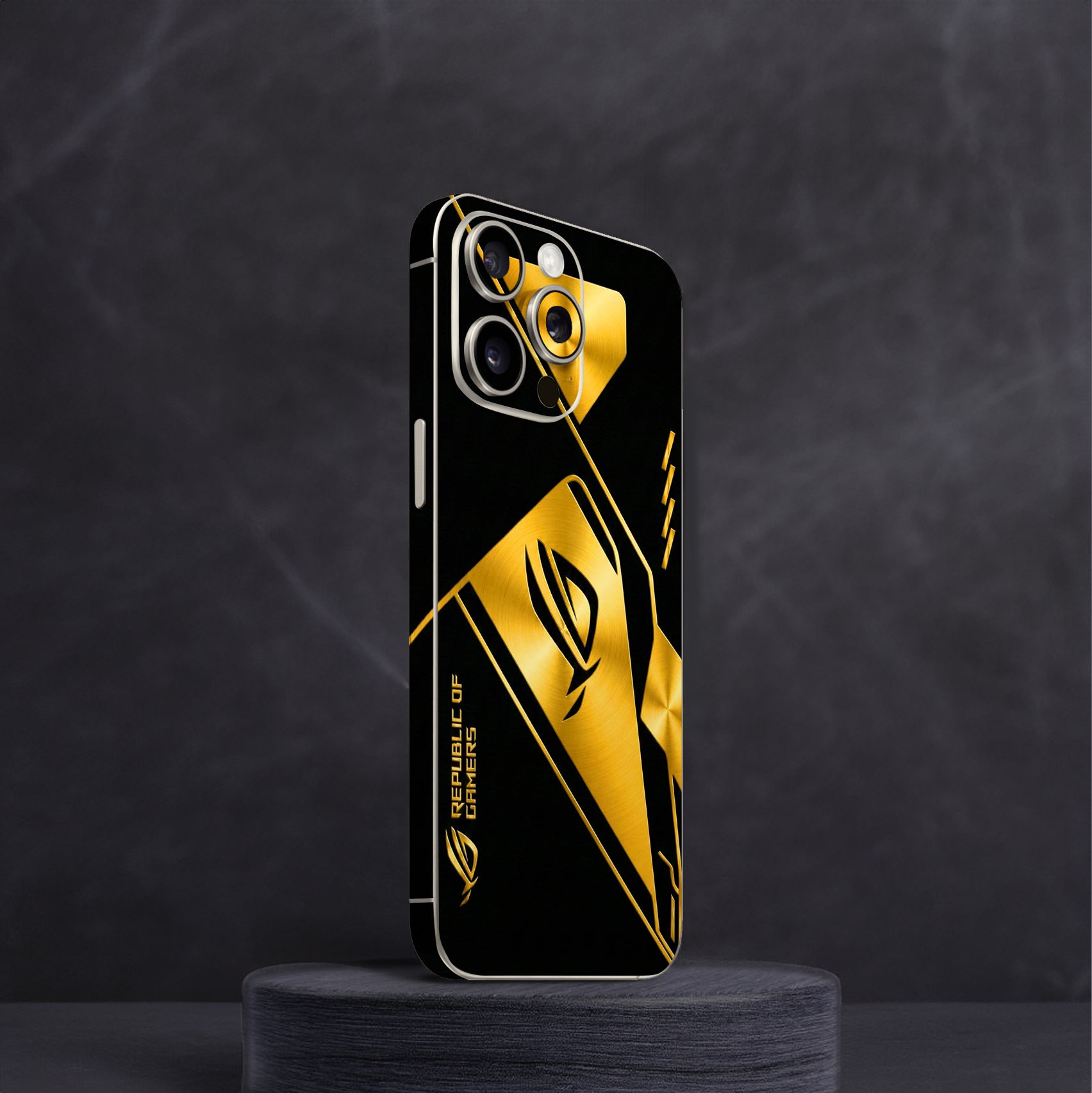 Rog V2 Gold Mobile Skin