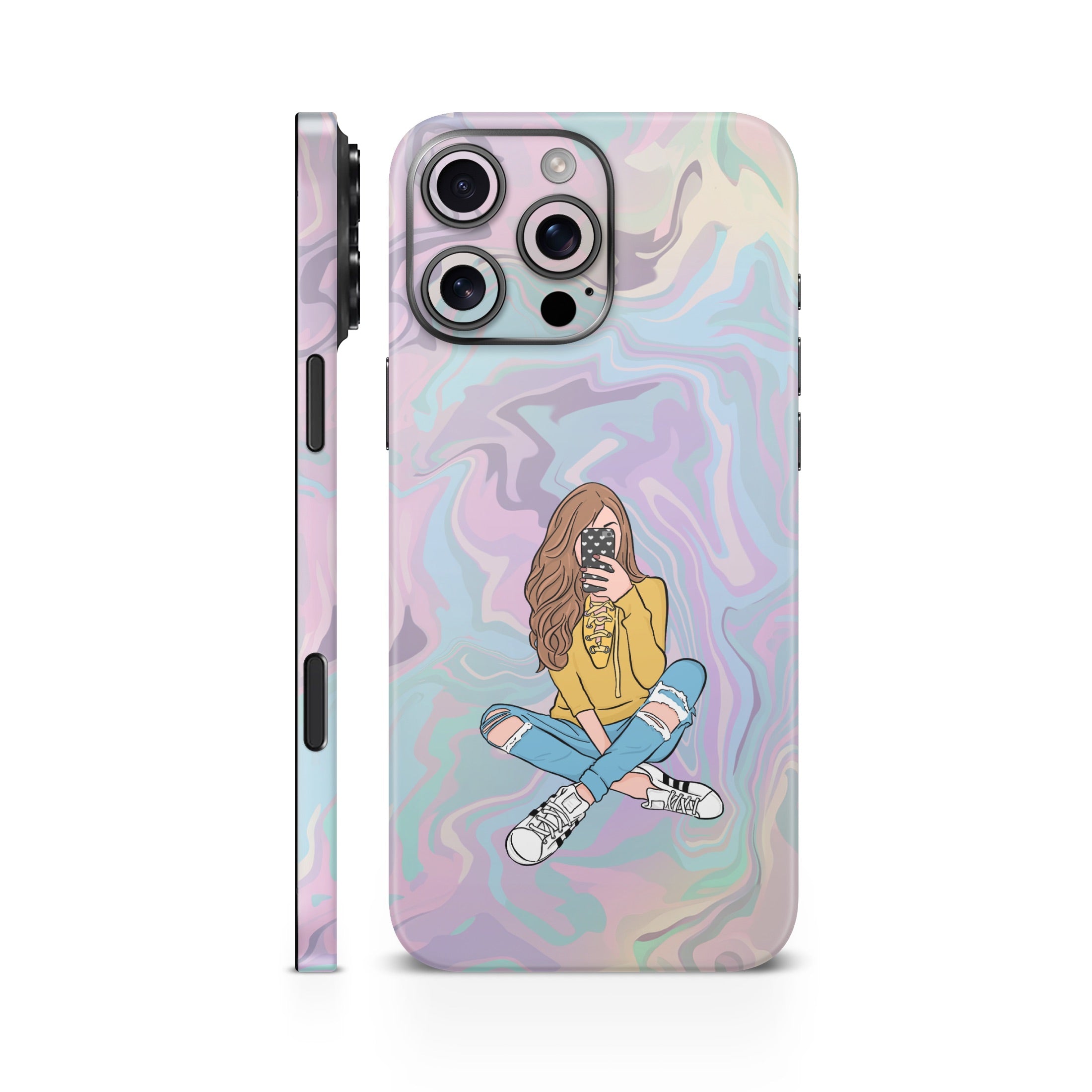 Selfie Girl Mobile Skin
