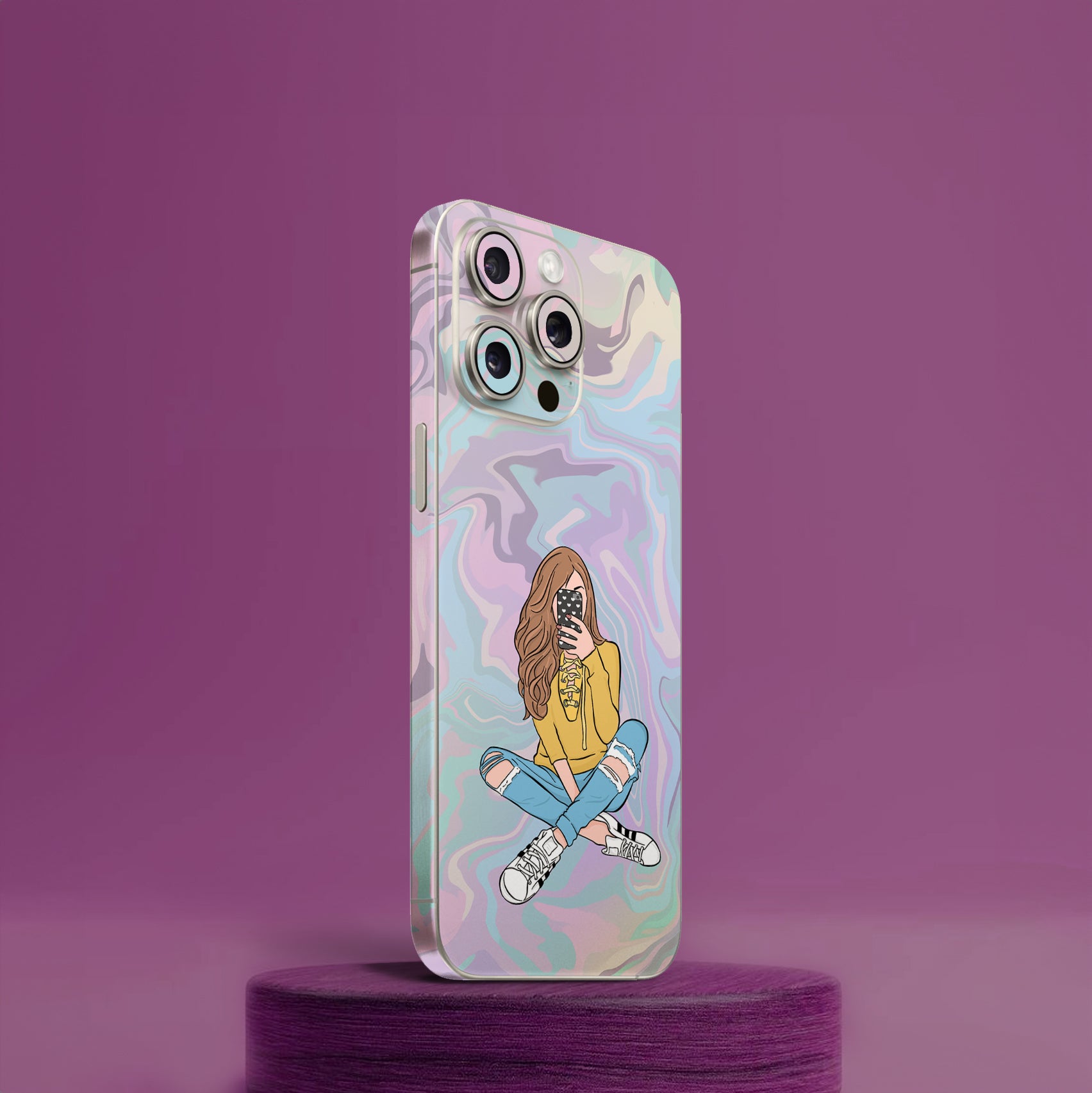 Selfie Girl Mobile Skin