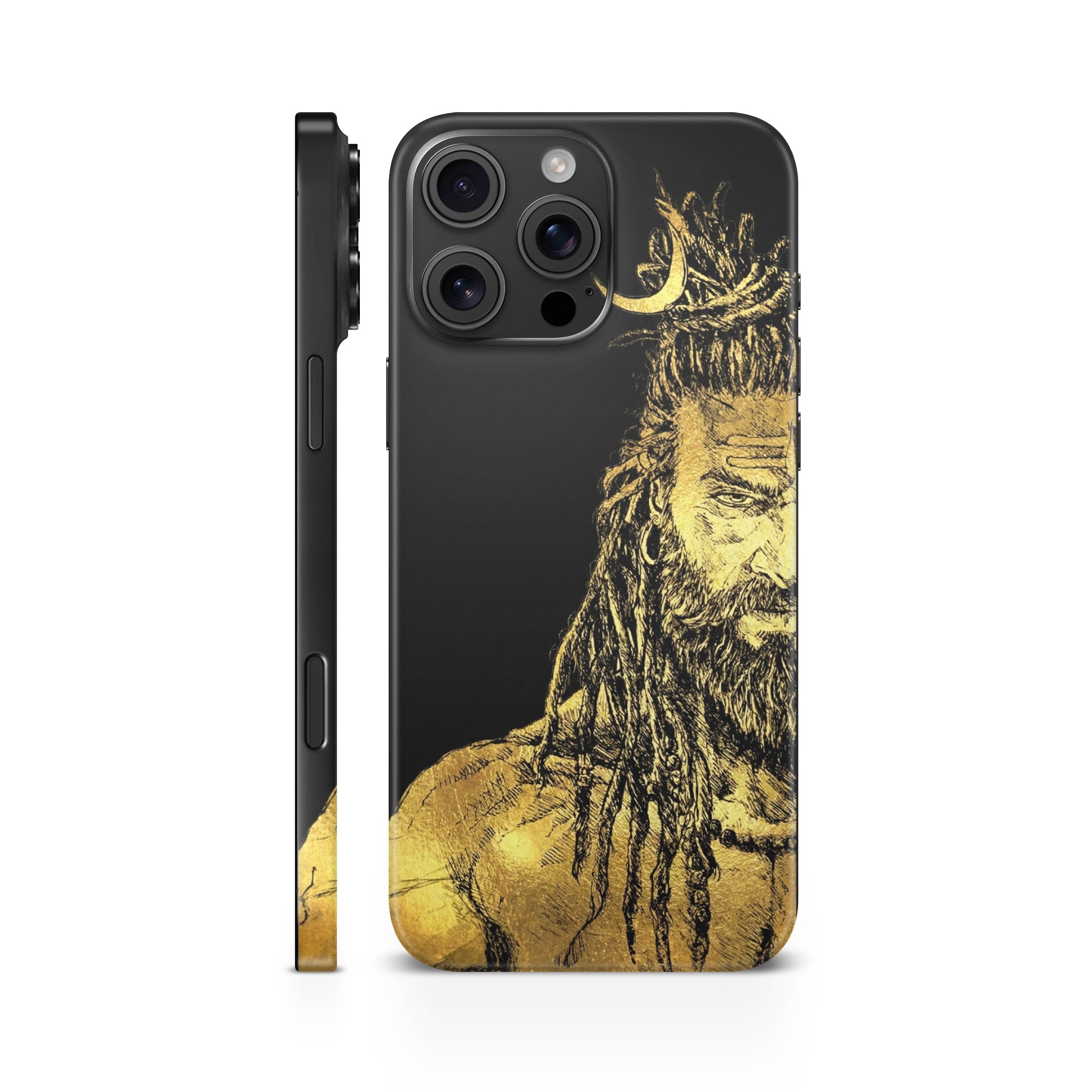 Lord Shiva Art 1 Gold Mobile Skin