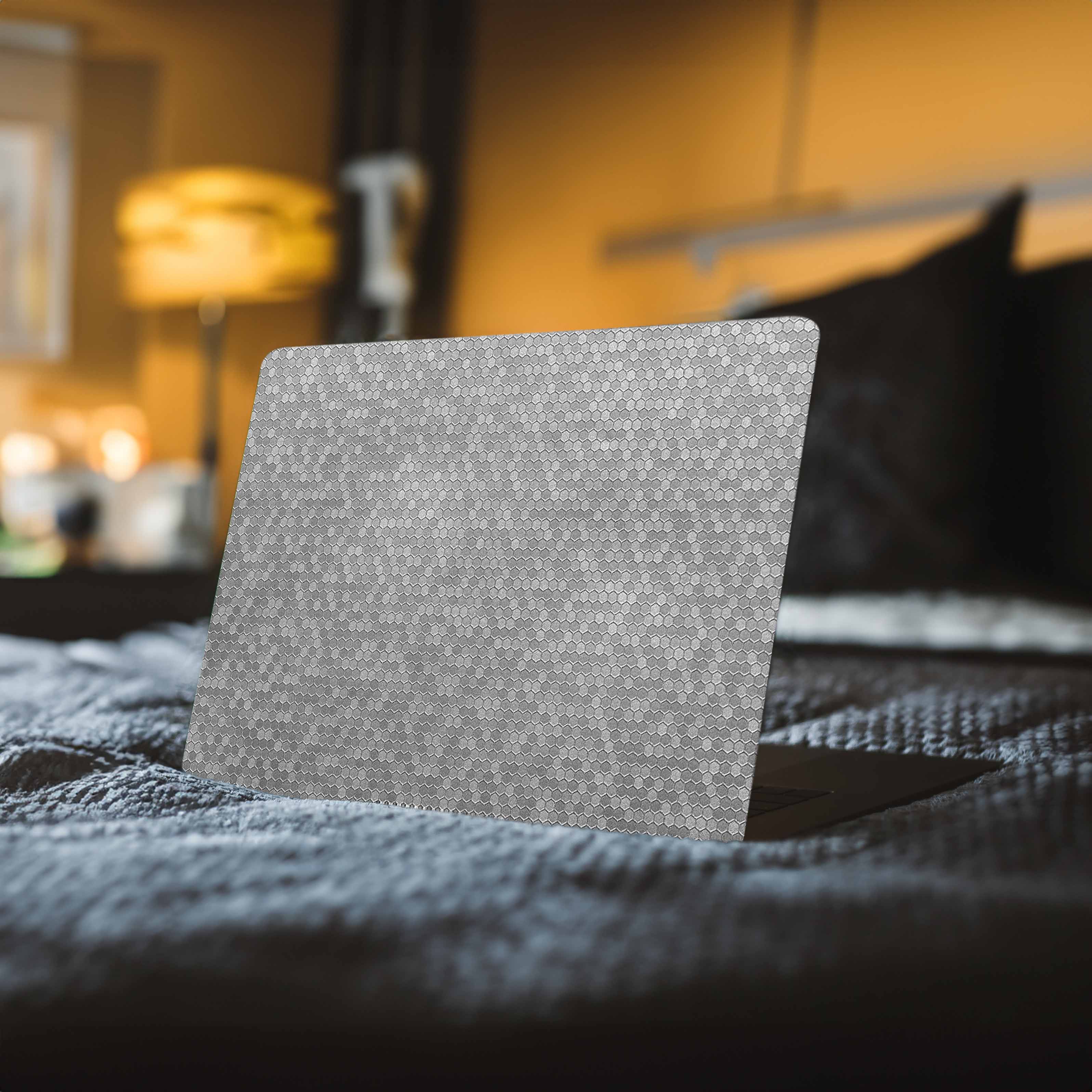 Silver Honeycomb Laptop Skin