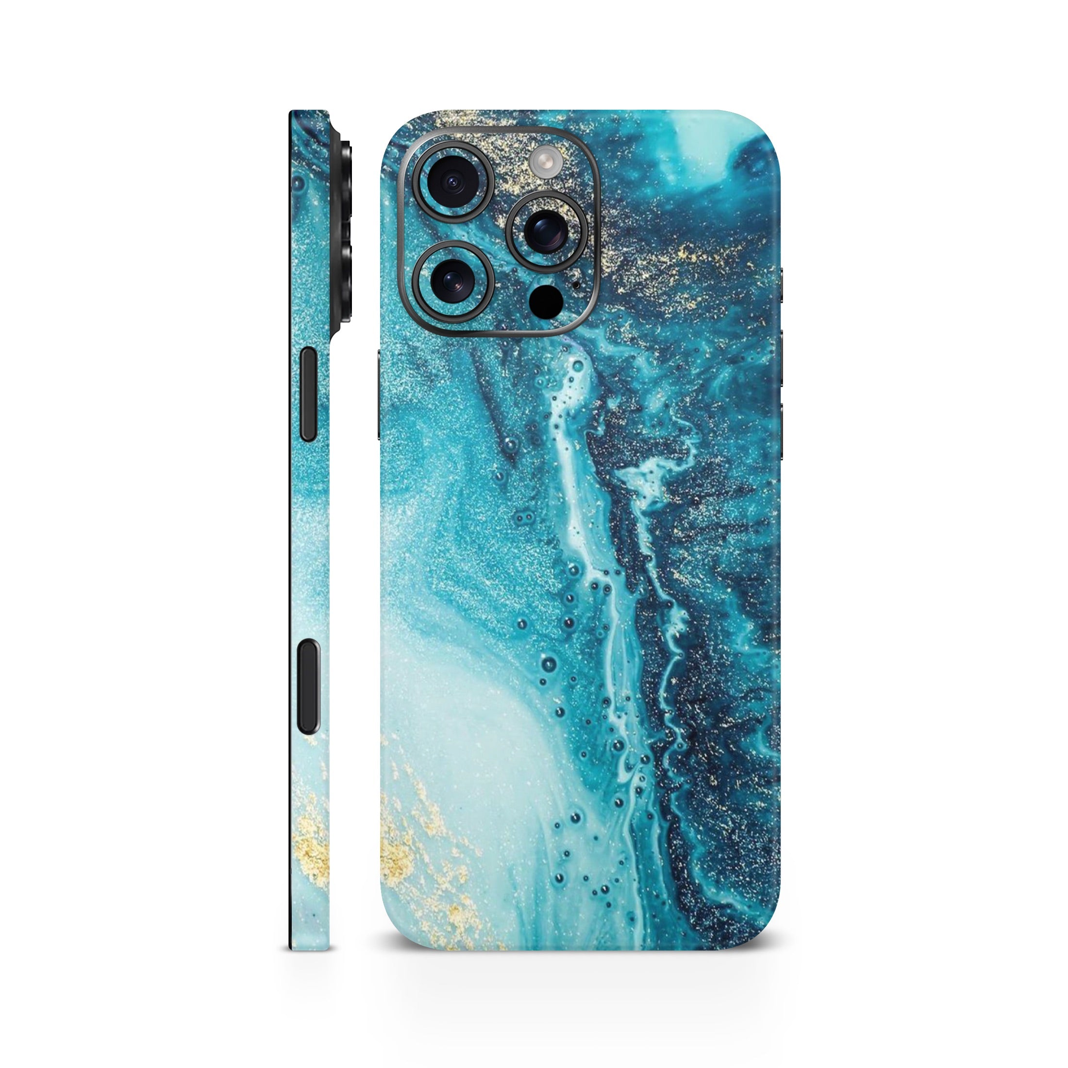 Sky Blue Marble Mobile Skin