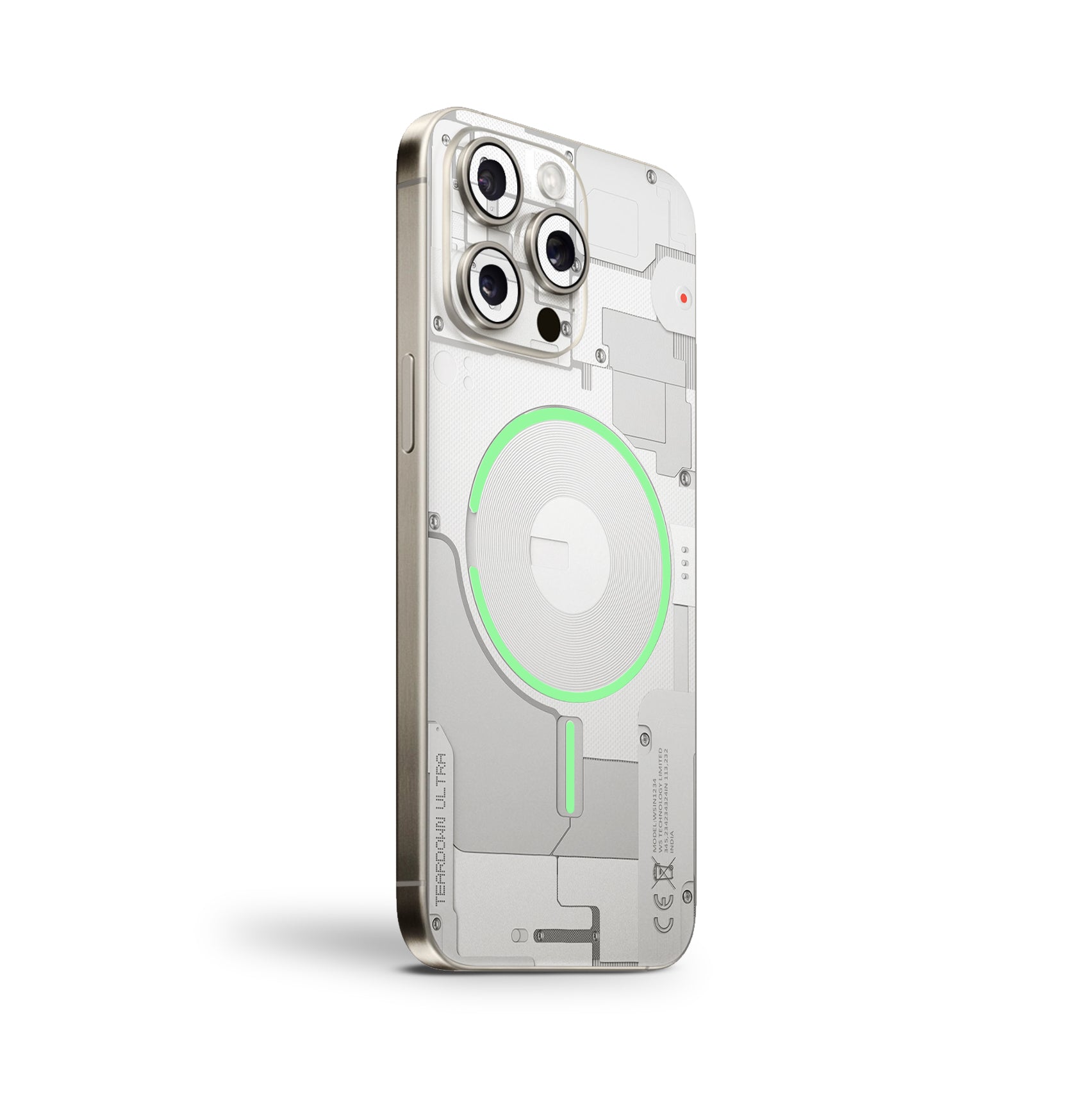 Teardown White Neon Mobile Skin