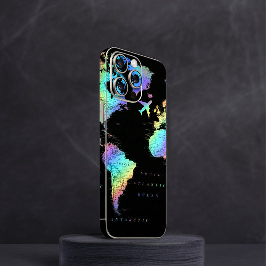 Travel Map 7 Gradient Mobile Skin