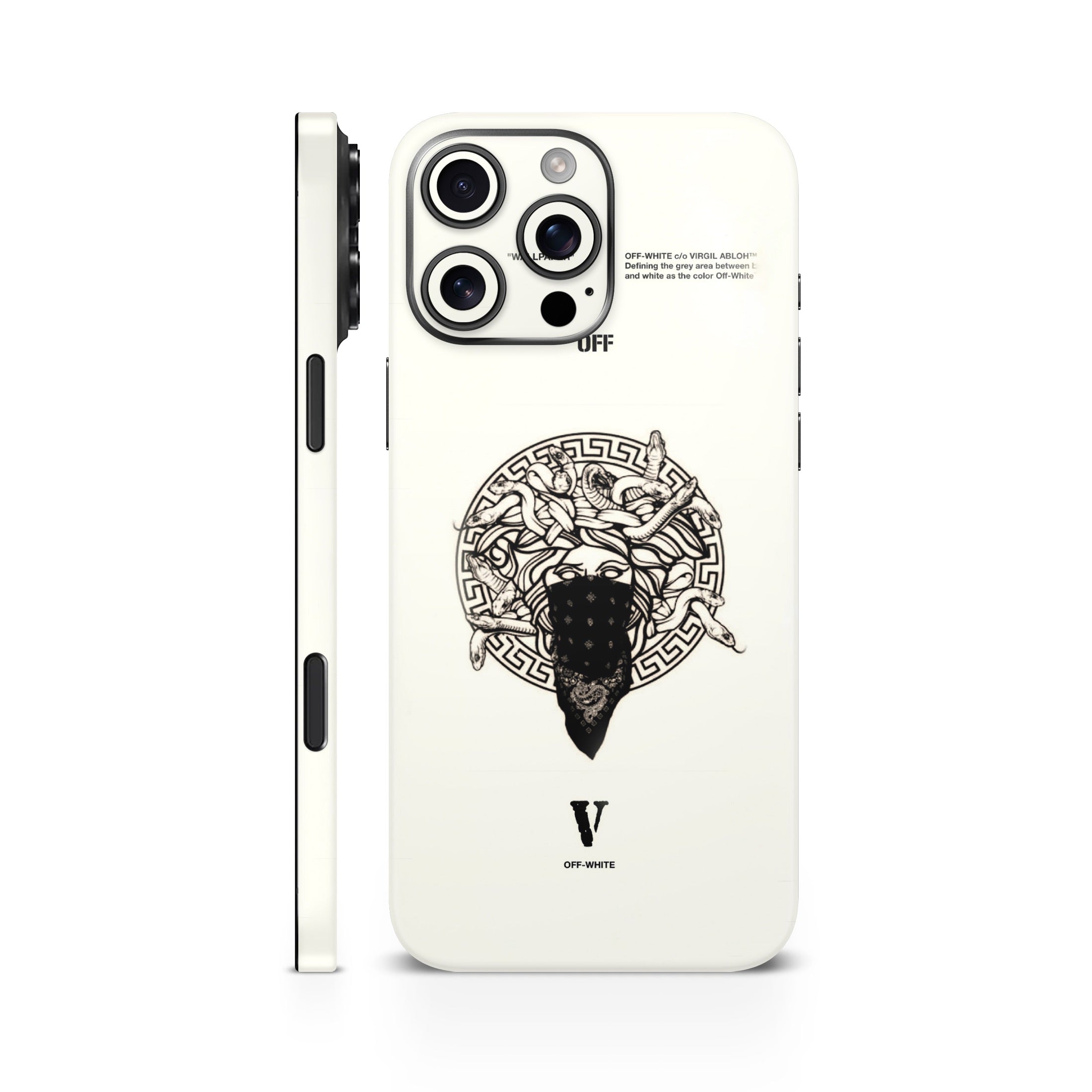 Versace Off White Mobile Skin