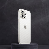 White Carbon Fiber Mobile Skin