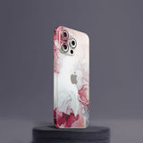 White Red Marble Mobile Skin