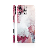 White Red Marble Mobile Skin