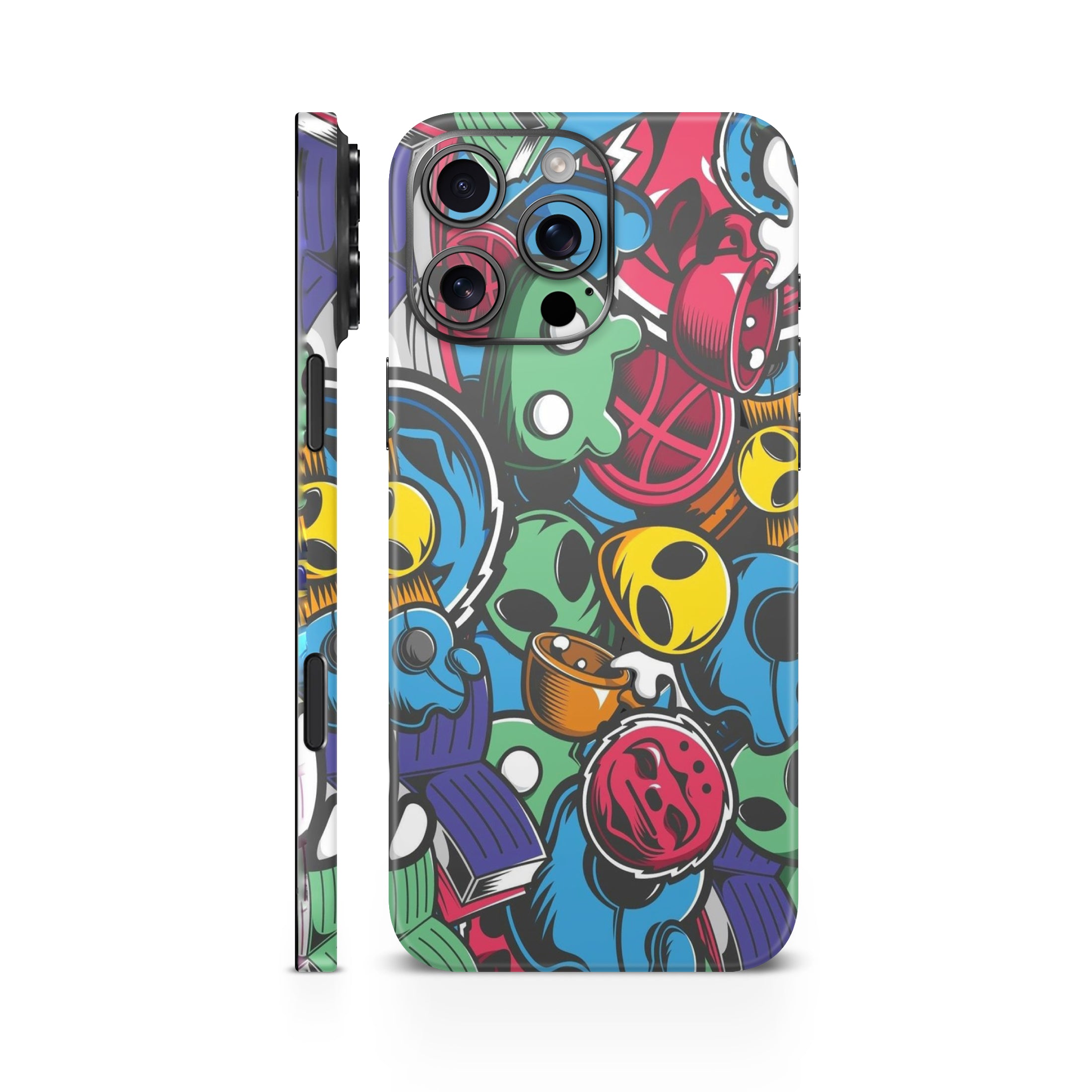 Alien Abstract Mobile Skin