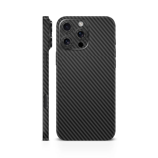 Black Carbon Fiber Mobile Skin