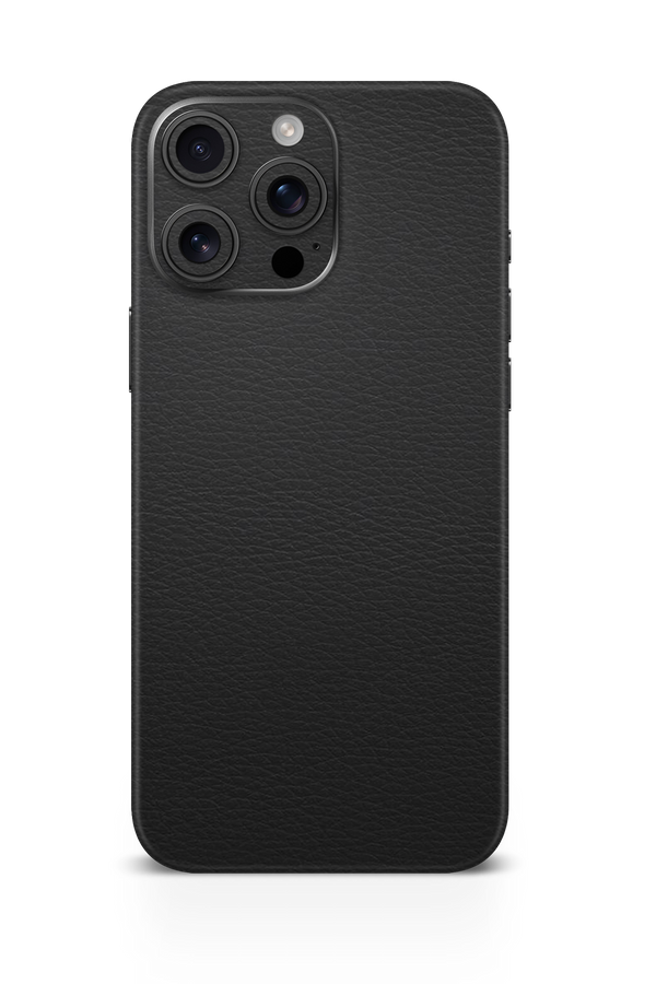 Black Leather Mobile Skin