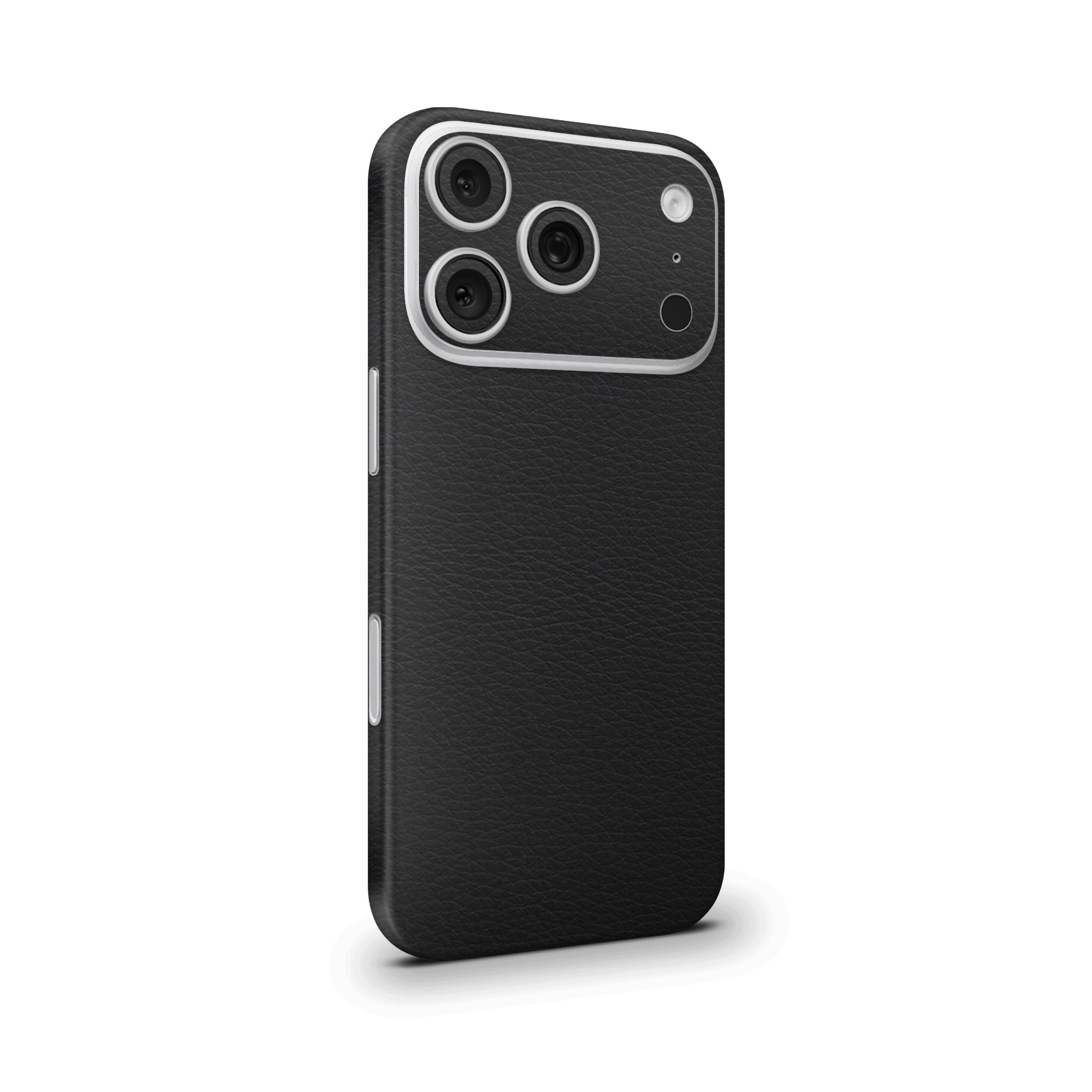 Black Leather Mobile Skin