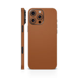 Brown Leather Mobile Skin