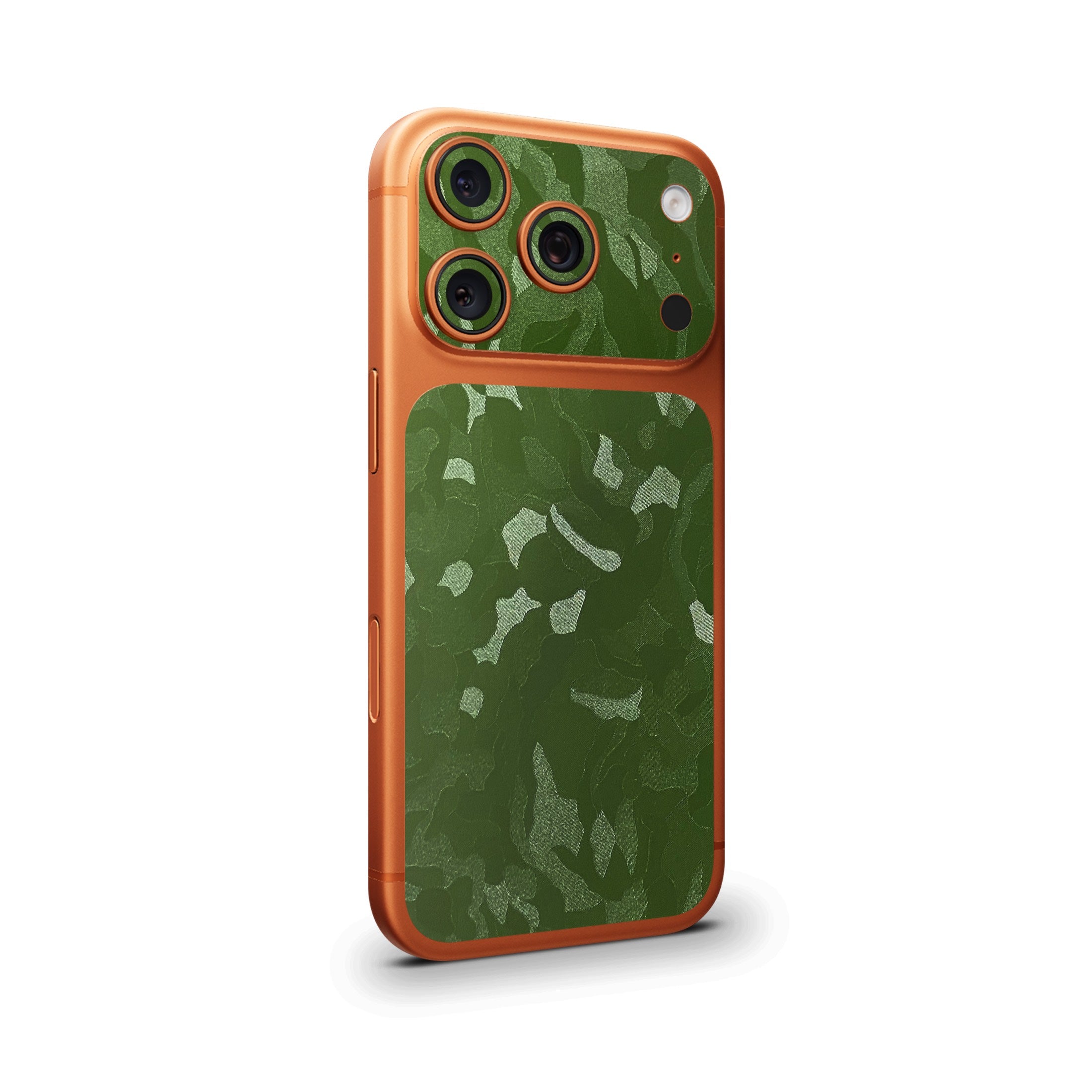 Green Premium Camo Camera & Pocket Skin for iPhone 17 Pro / 17 Pro Max