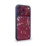 Maroon Premium Camo Camera & Pocket Skin for iPhone 17 Pro / 17 Pro Max