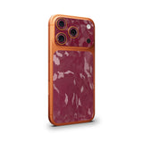 Maroon Premium Camo Camera & Pocket Skin for iPhone 17 Pro / 17 Pro Max