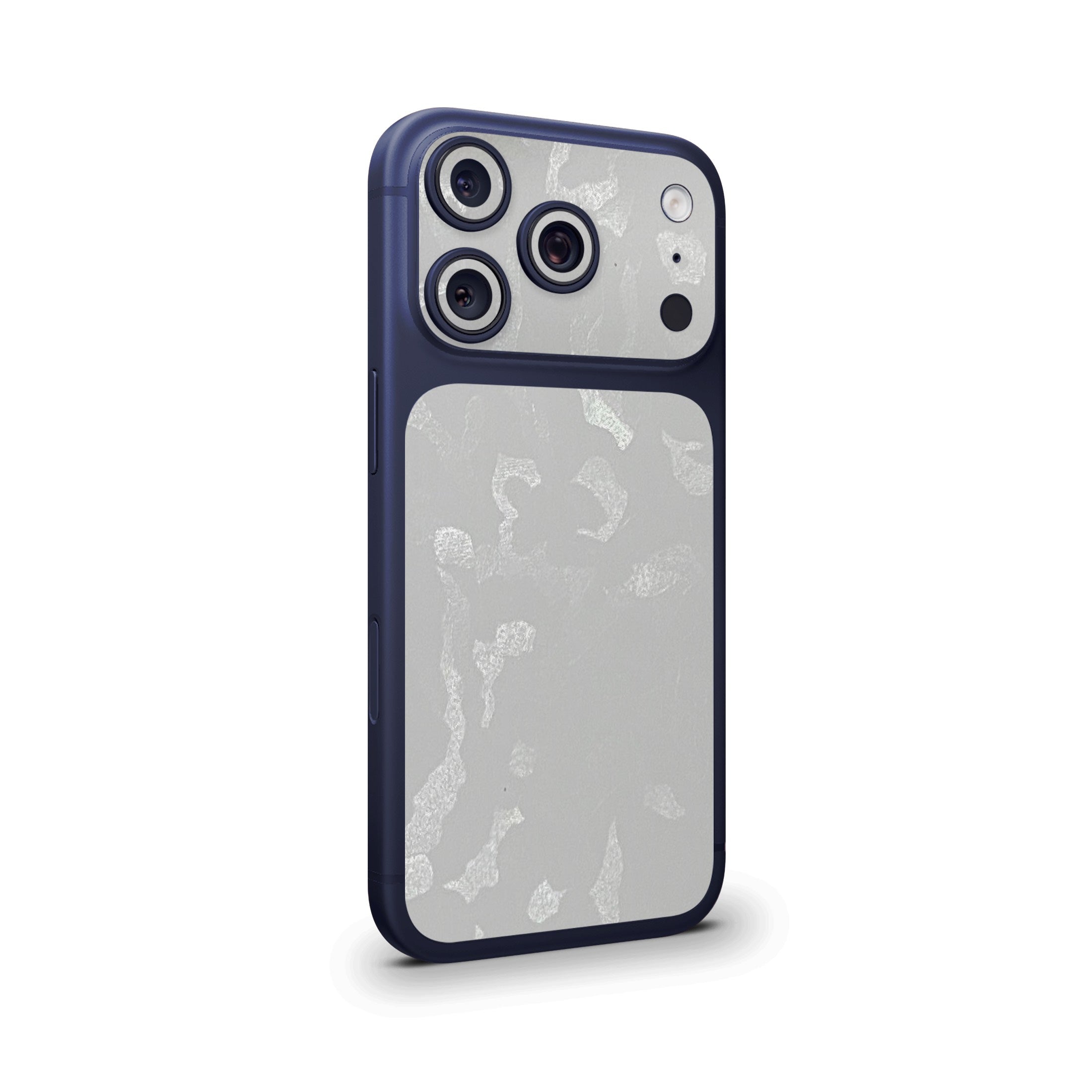 White Premium Camo Camera & Pocket Skin for iPhone 17 Pro / 17 Pro Max