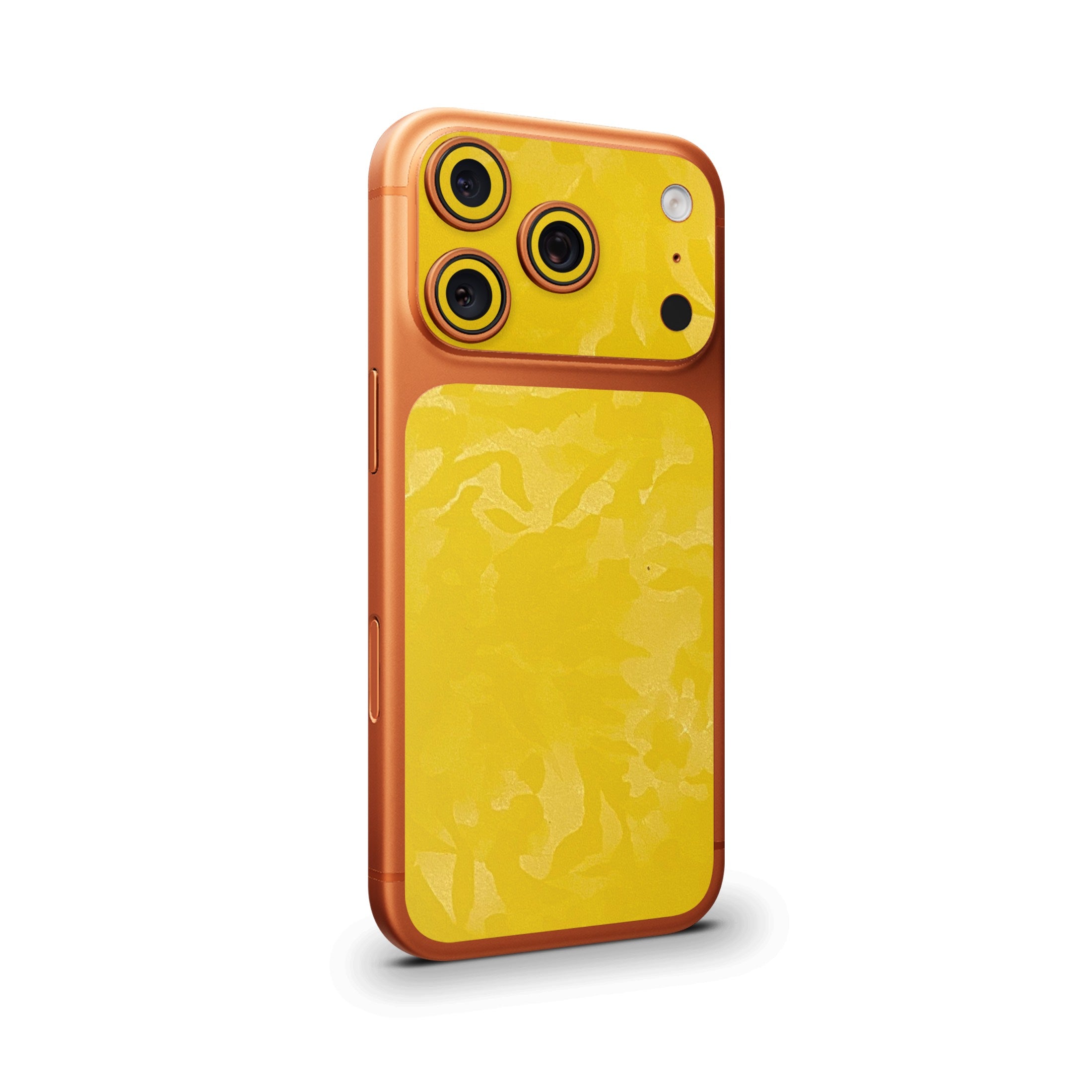 Yellow Premium Camo Camera & Pocket Skin for iPhone 17 Pro / 17 Pro Max