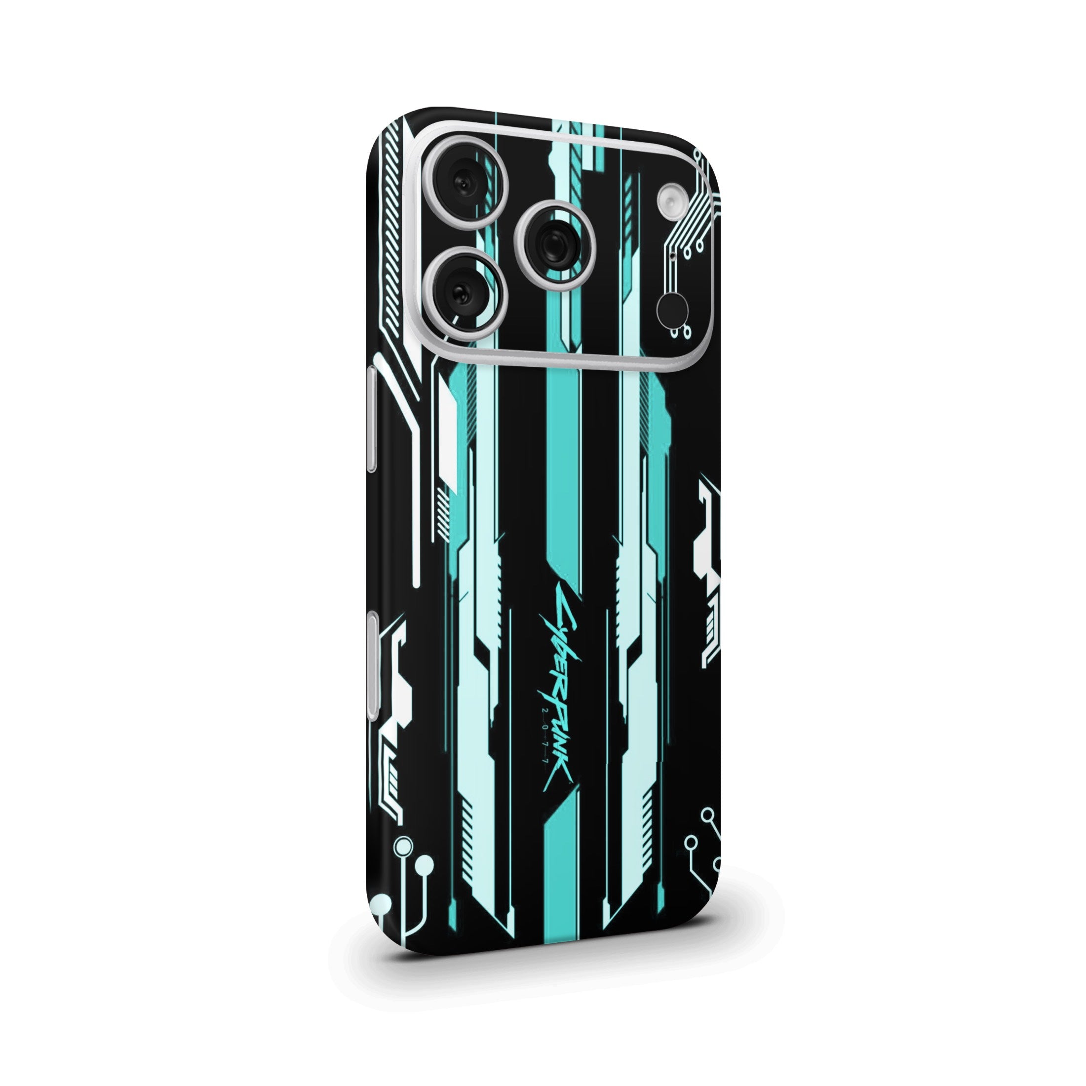 Cyberpunk V3 Cyan Mobile Skin