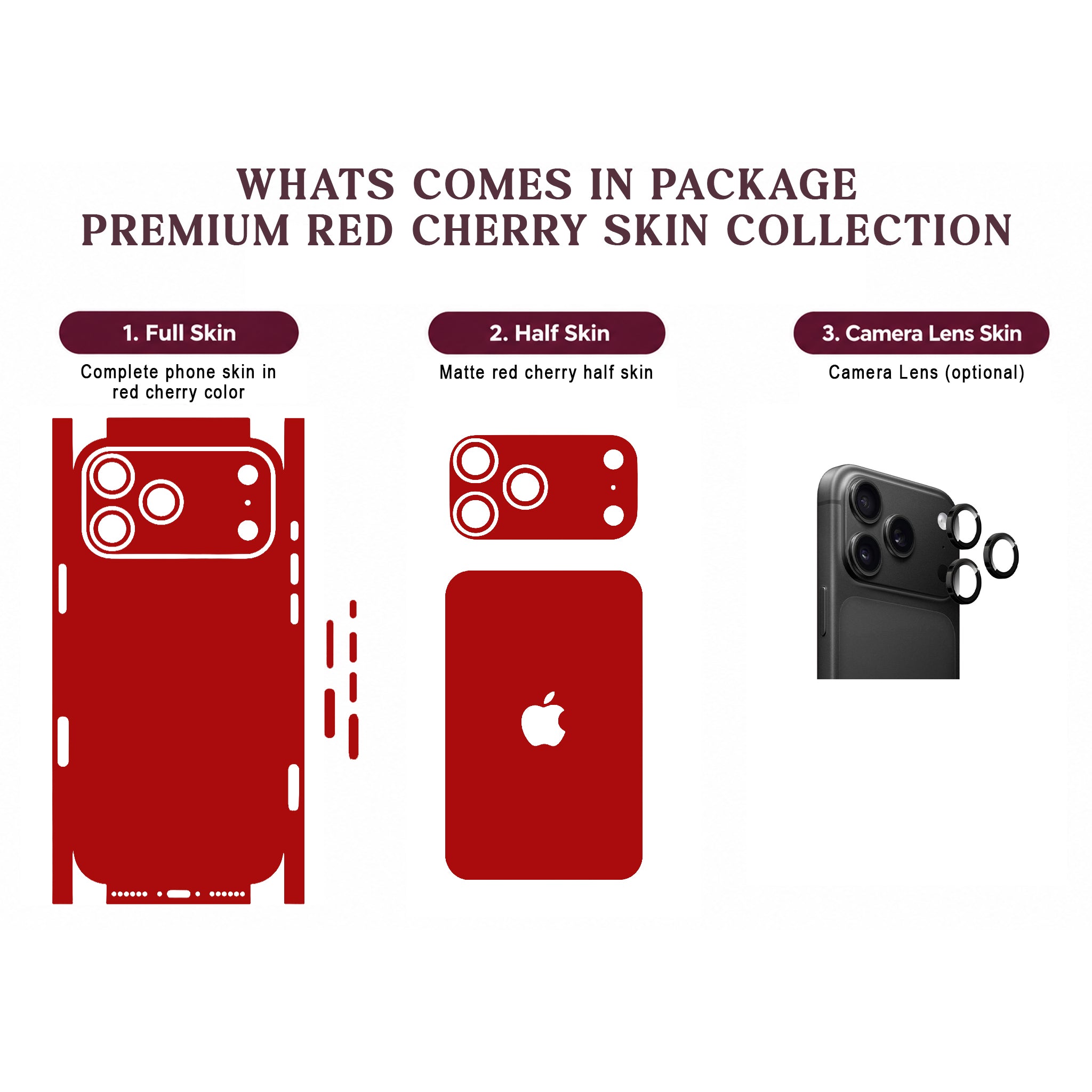 Red Cherry Skin for iPhone 17 Pro / 17 Pro Max