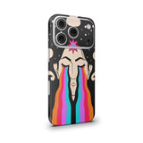 Psychedelic Girl Mobile Skin