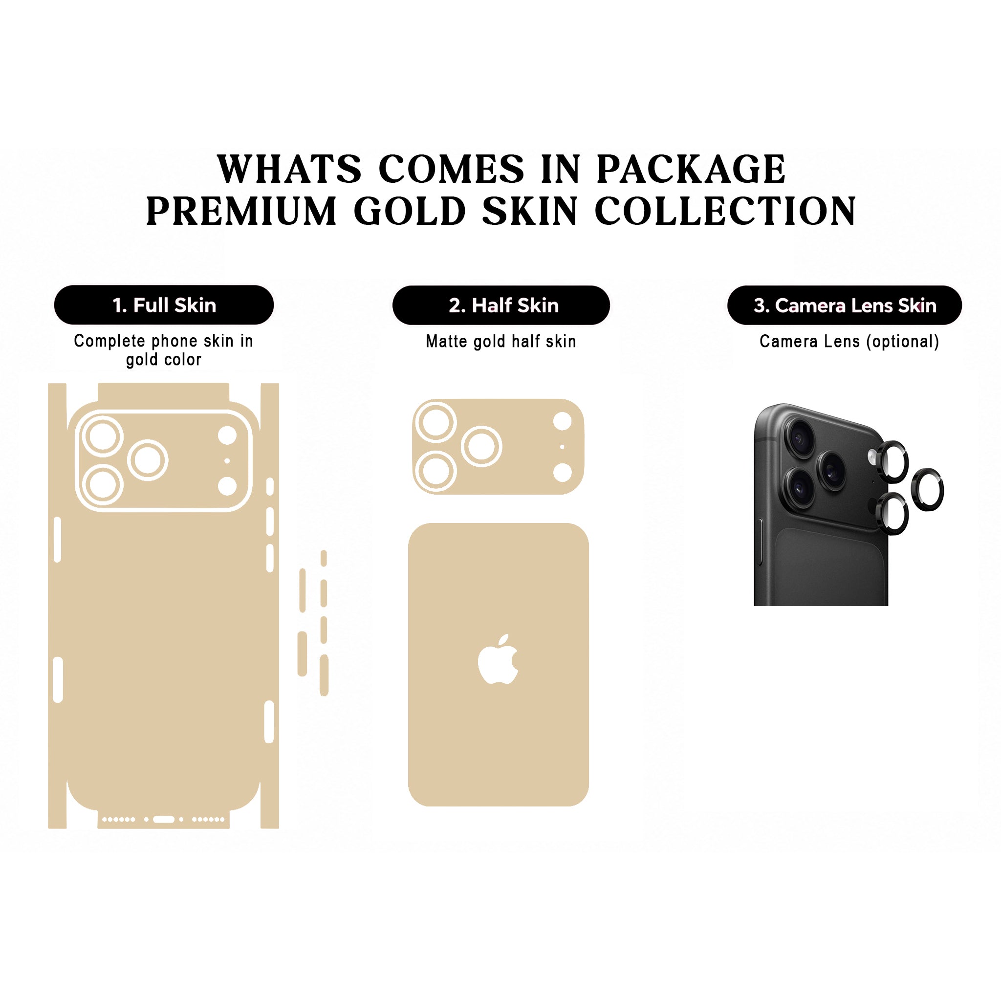 Gold Skin for iPhone 17 Pro / 17 Pro Max