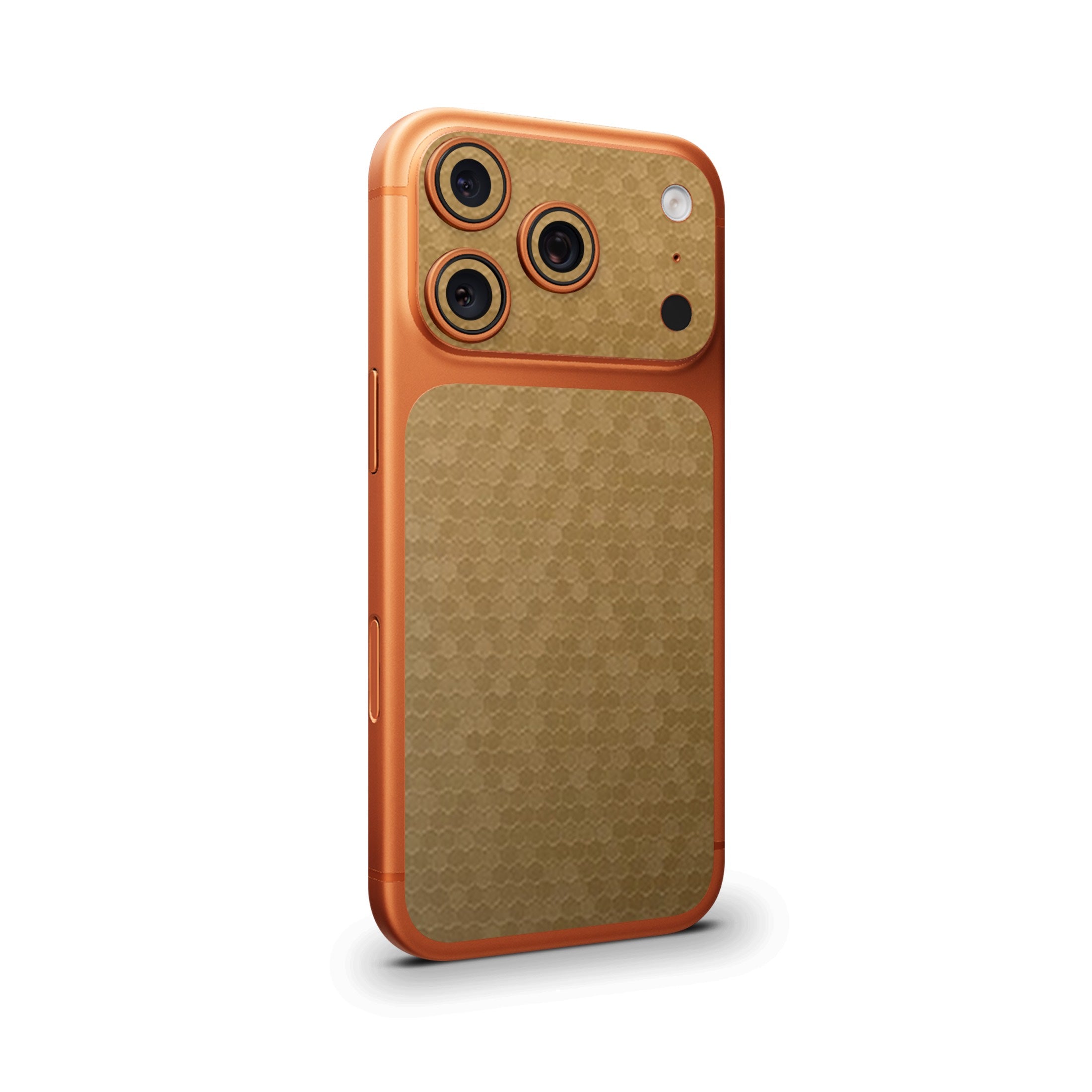Gold Honeycomb Camera & Pocket Skin for iPhone 17 Pro / 17 Pro Max