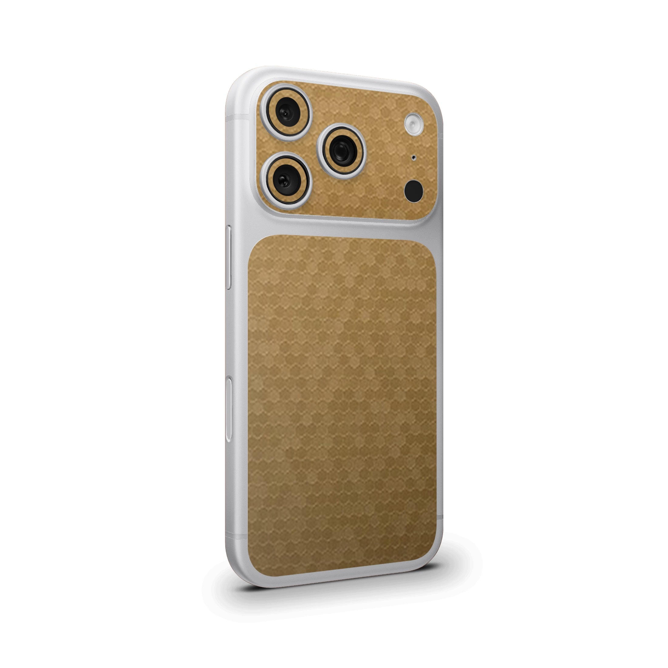 Gold Honeycomb Camera & Pocket Skin for iPhone 17 Pro / 17 Pro Max