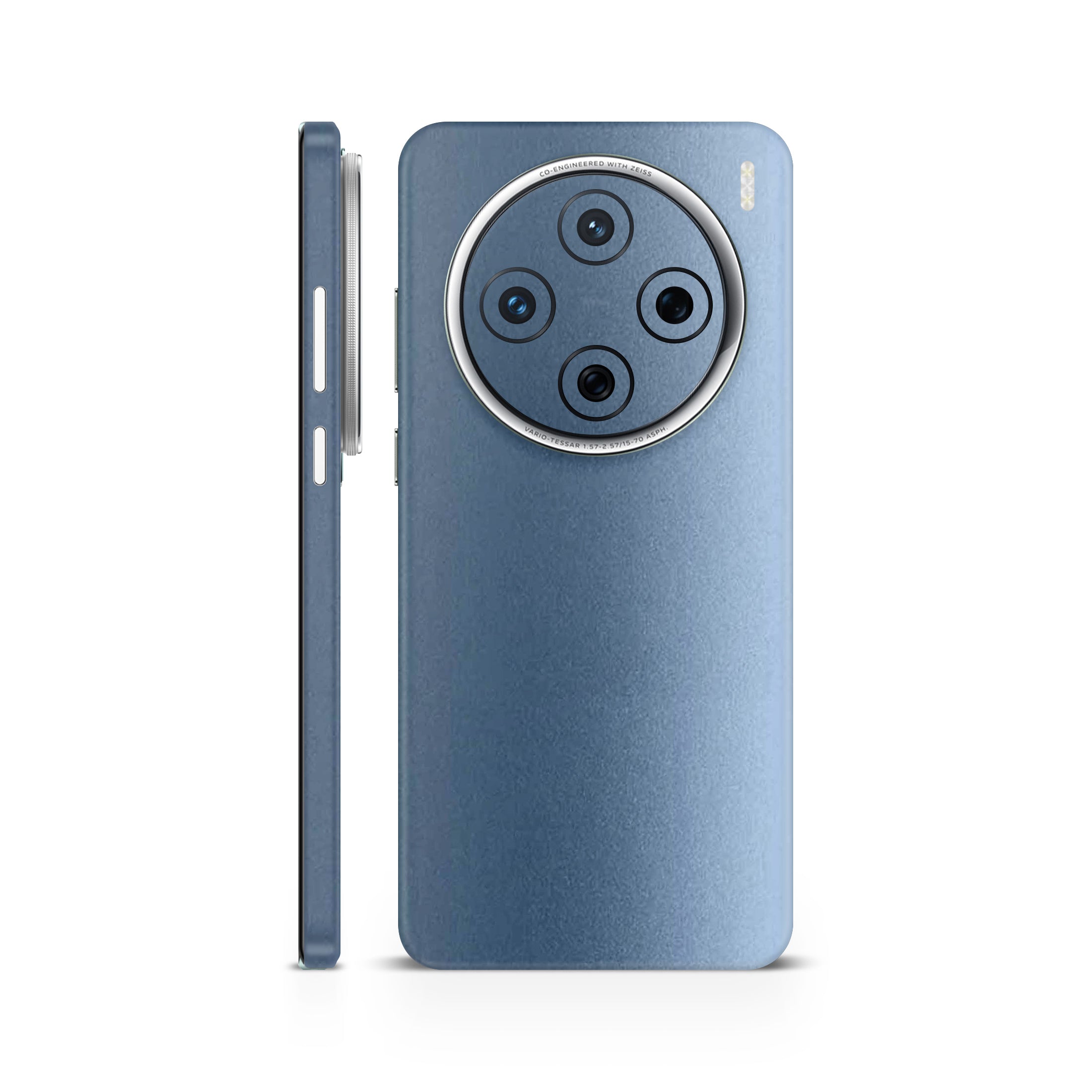 Ice Blue Metallic Mobile Skin