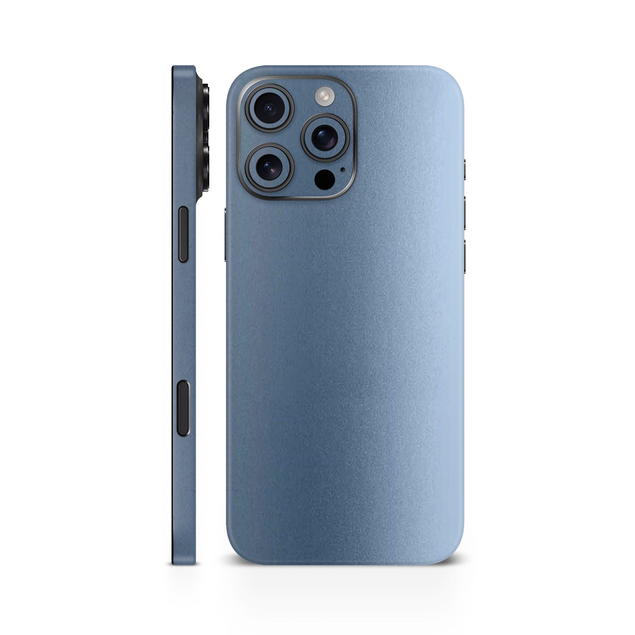 Ice Blue Metallic Mobile Skin