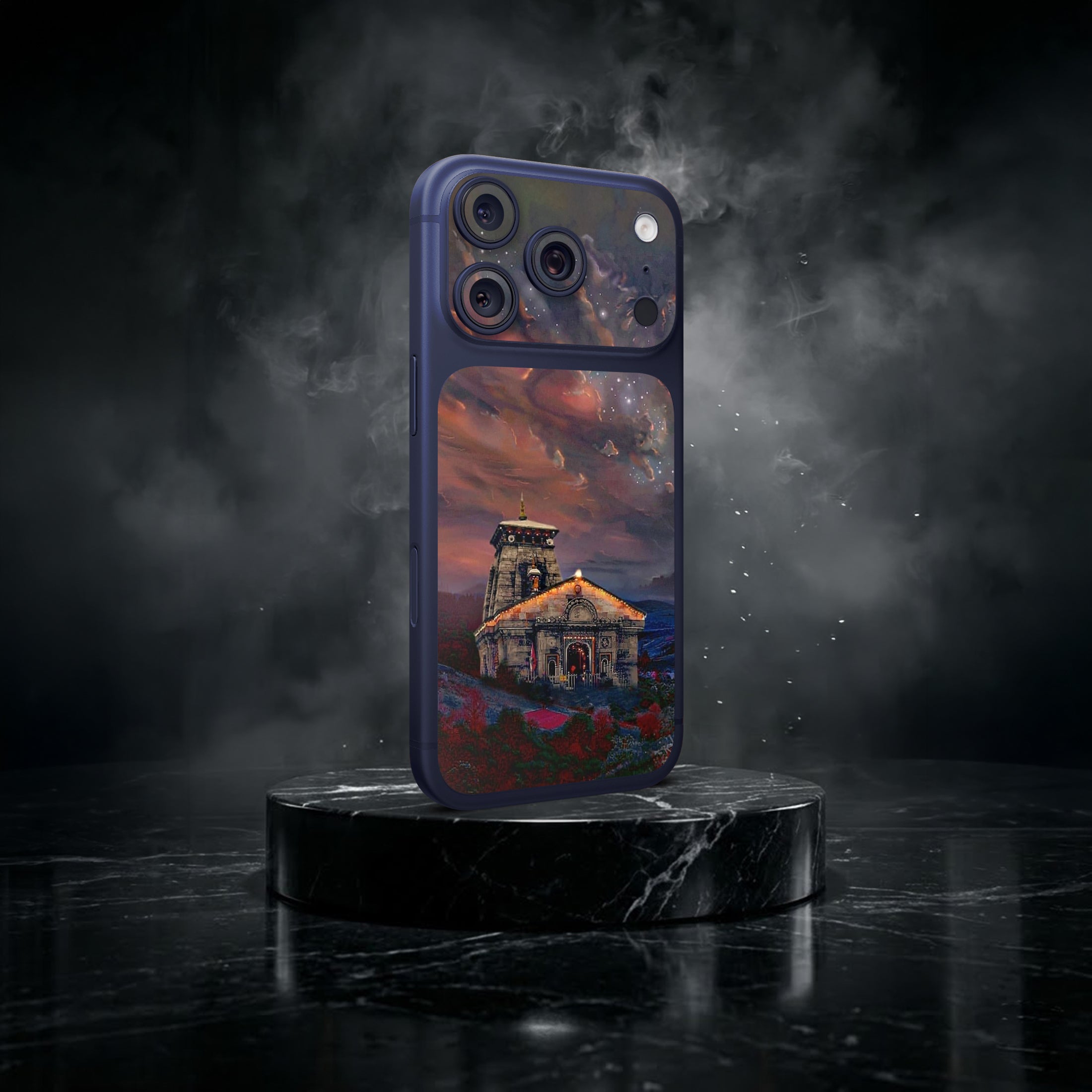 kedarnath Temple Art 2 Camera & Pocket Skin for iPhone 17 Pro / 17 Pro Max