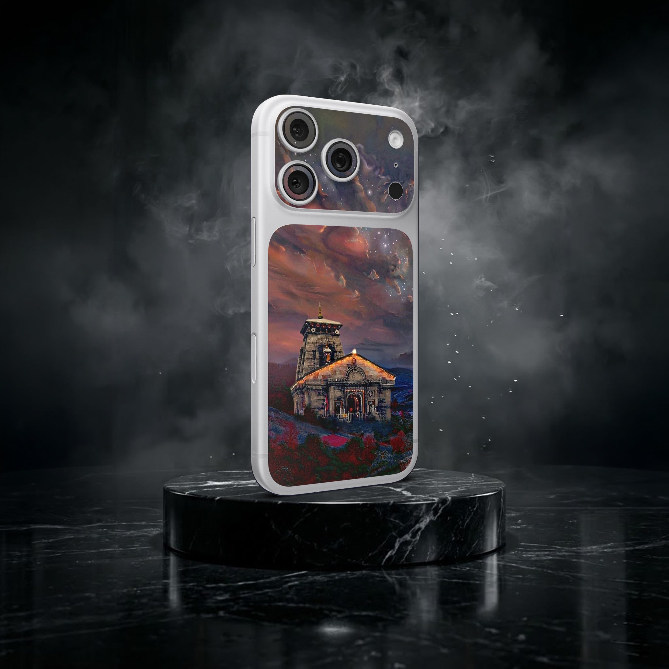 kedarnath Temple Art 2 Camera & Pocket Skin for iPhone 17 Pro / 17 Pro Max