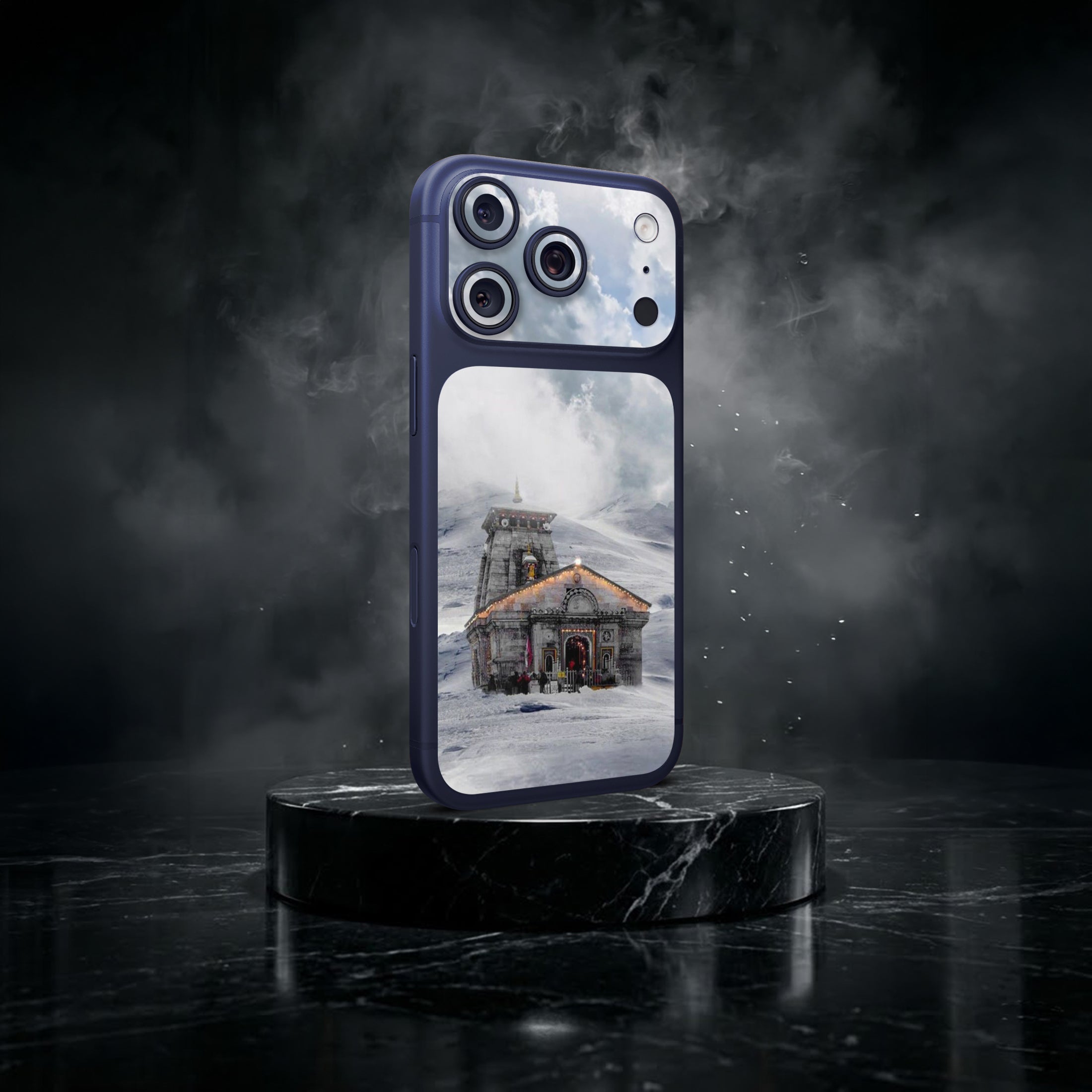 kedarnath Temple Art 3 Camera & Pocket Skin for iPhone 17 Pro / 17 Pro Max